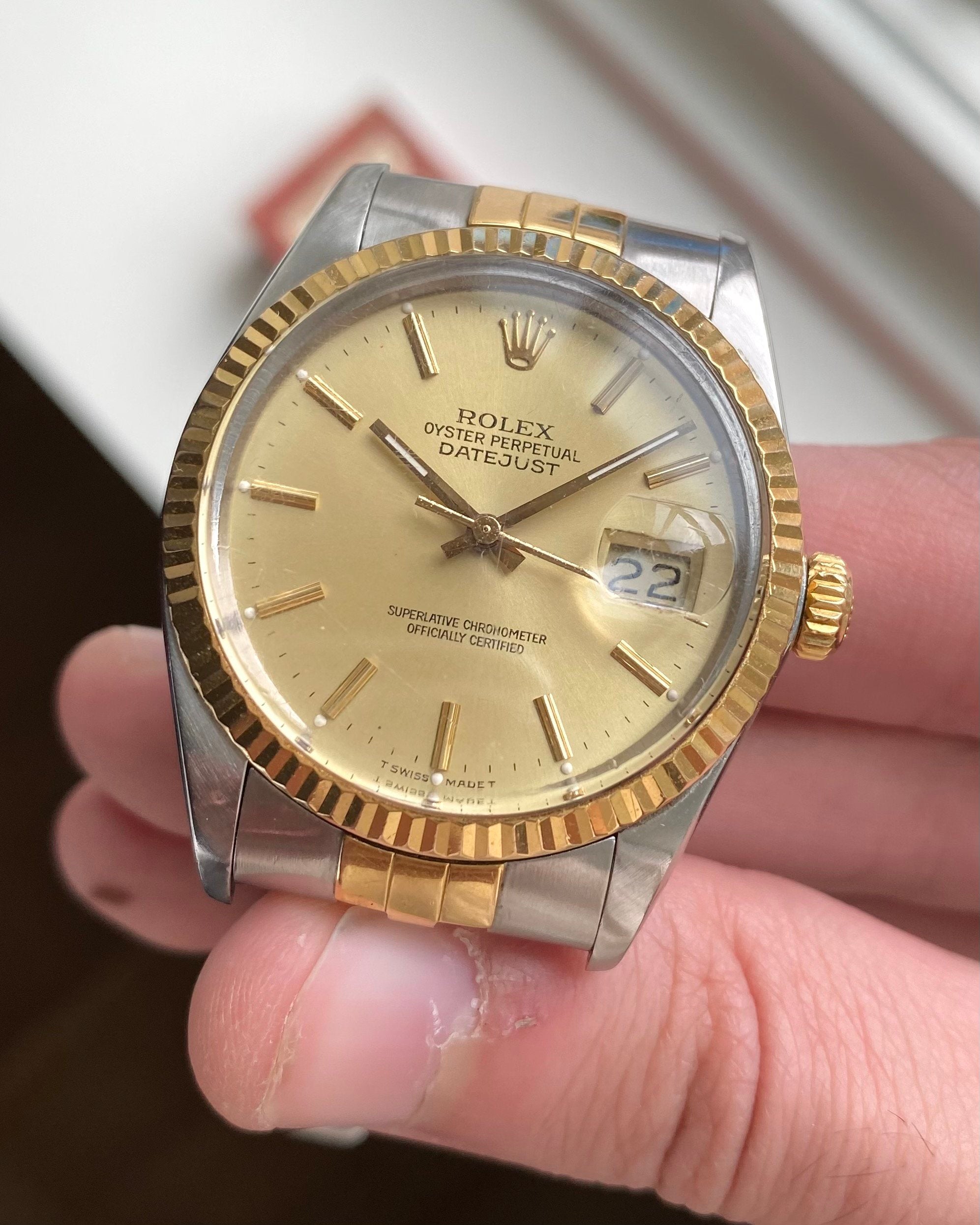 Rolex Datejust ref. 16013 — Two-tone