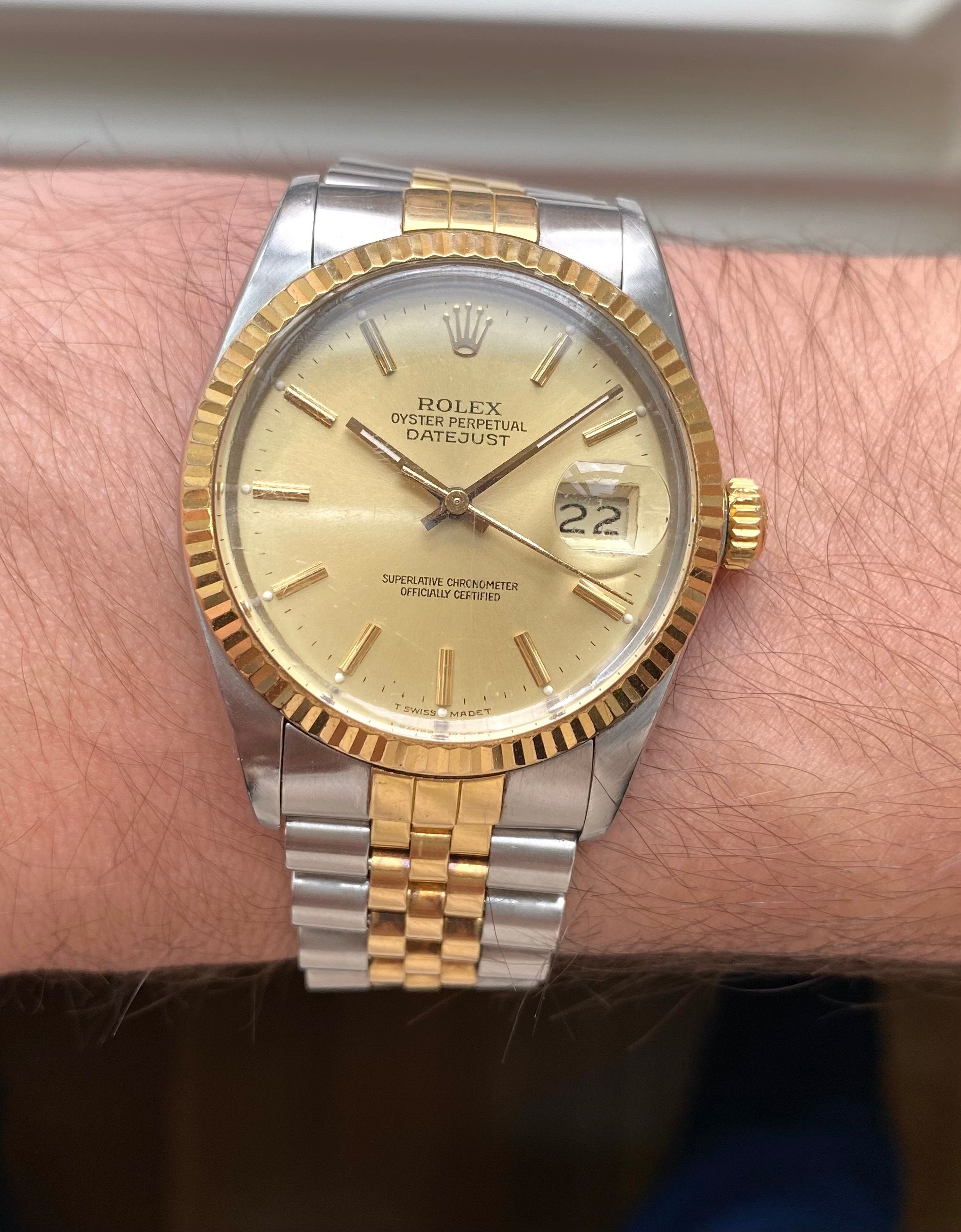 Rolex Datejust ref. 16013 — Two-tone