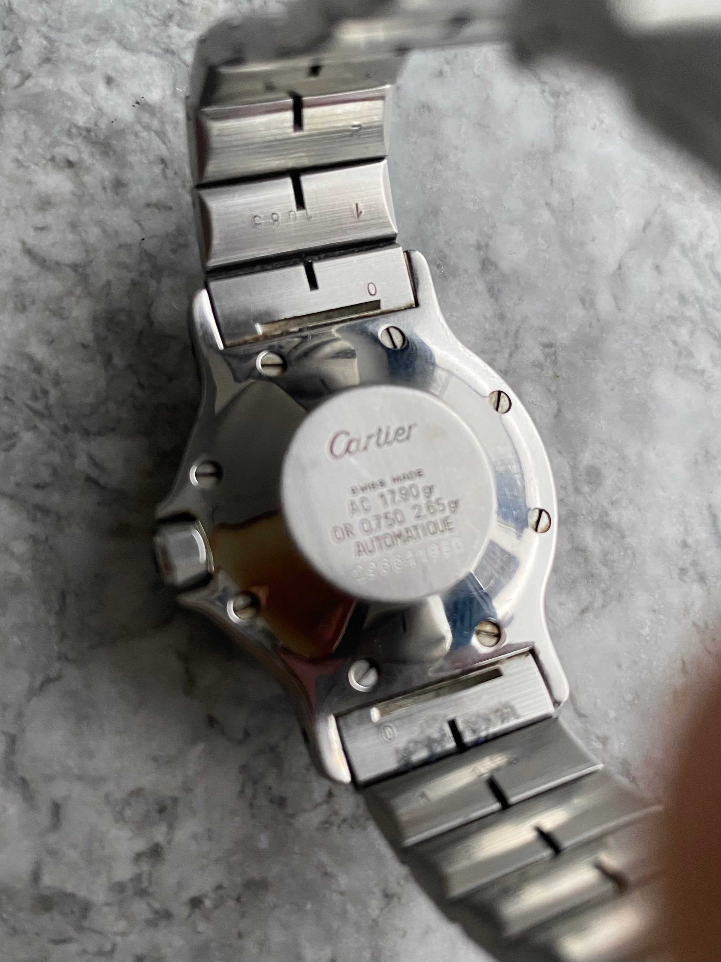 Cartier Octagon - Two Tone Grey.