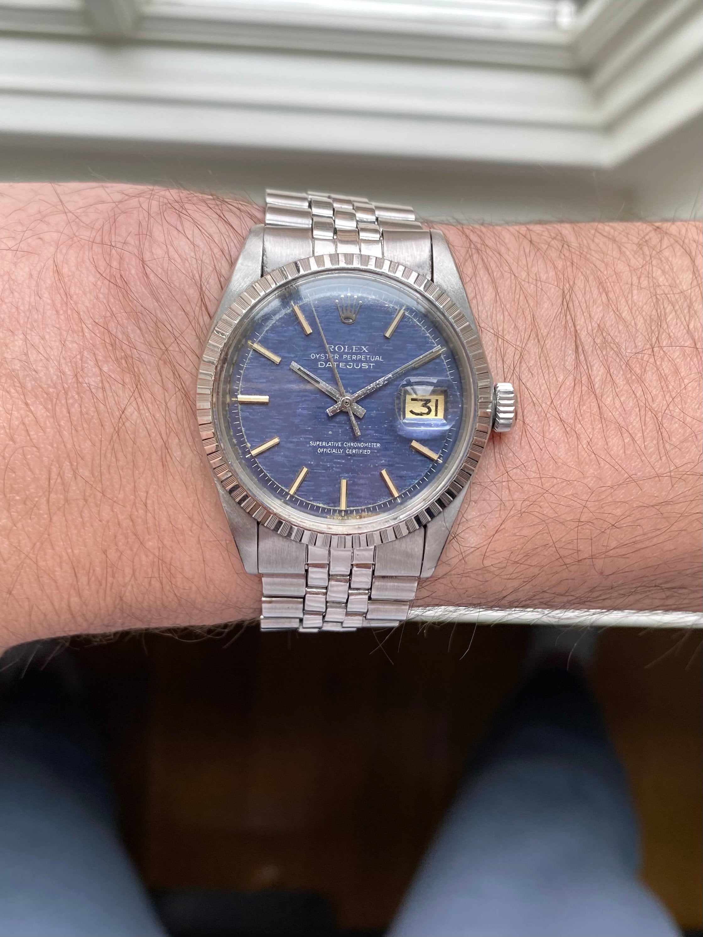 Rolex Datejust 1603 - Blue Mosaic