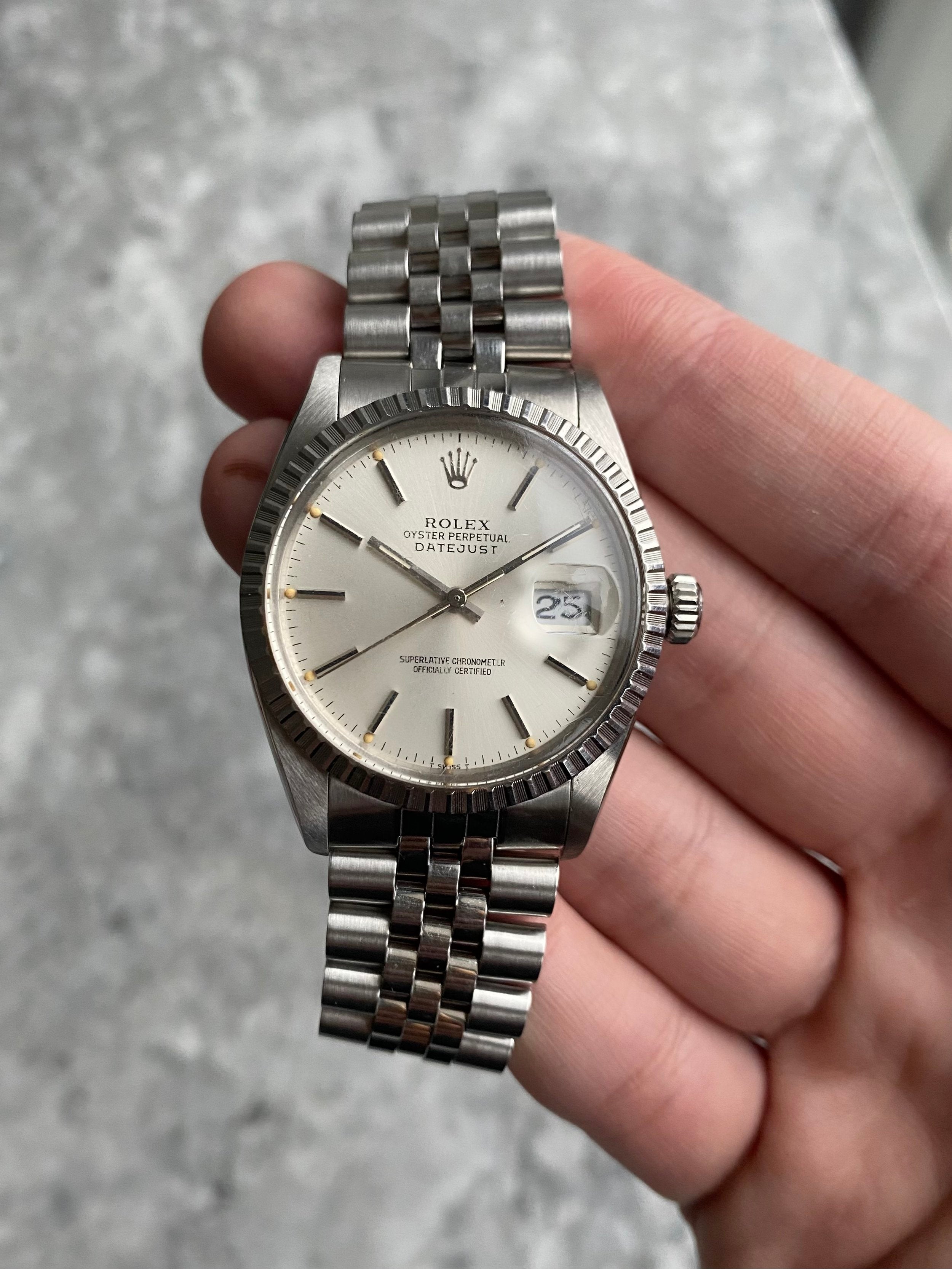 Rolex Datejust 16030 - Service Card.