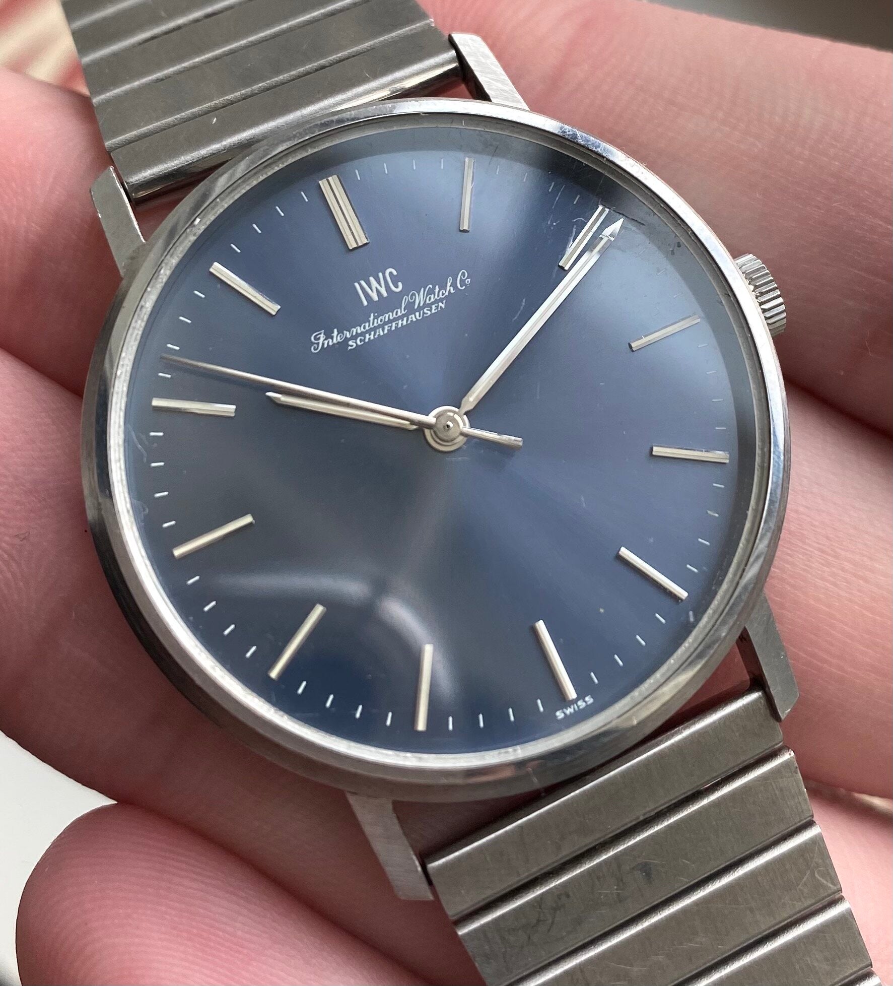 IWC — Blue Dial with Bracelet