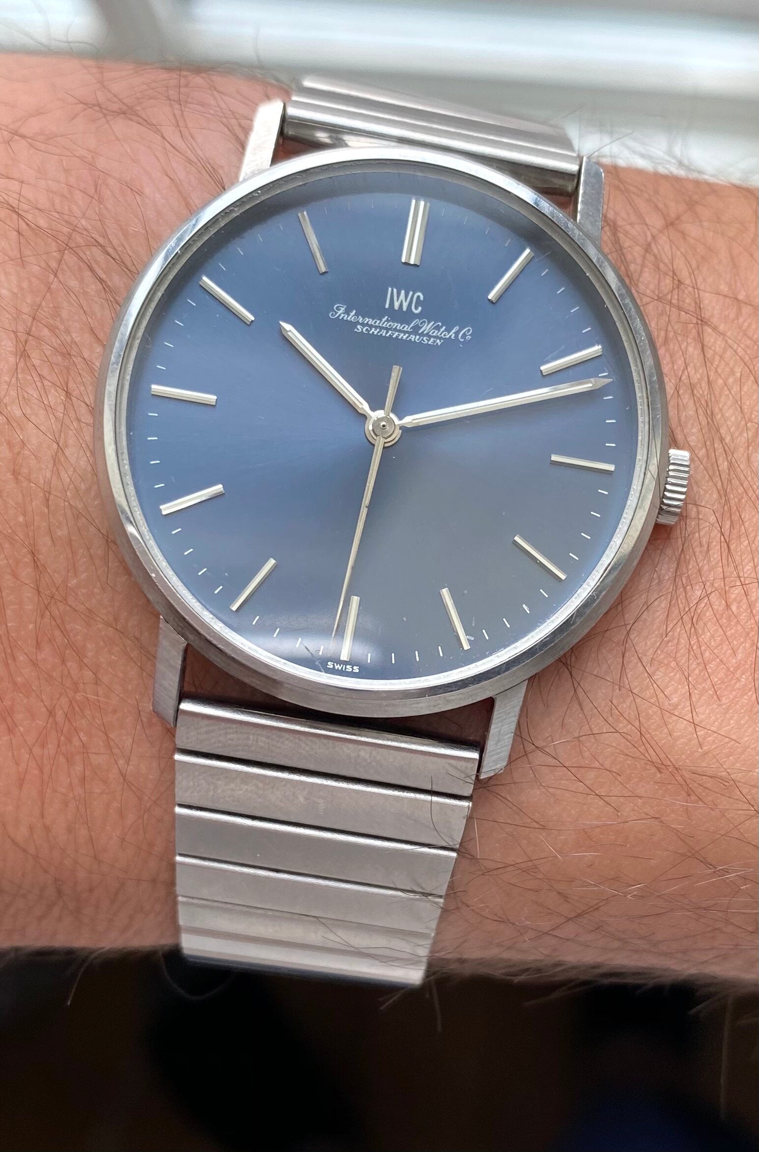 IWC — Blue Dial with Bracelet