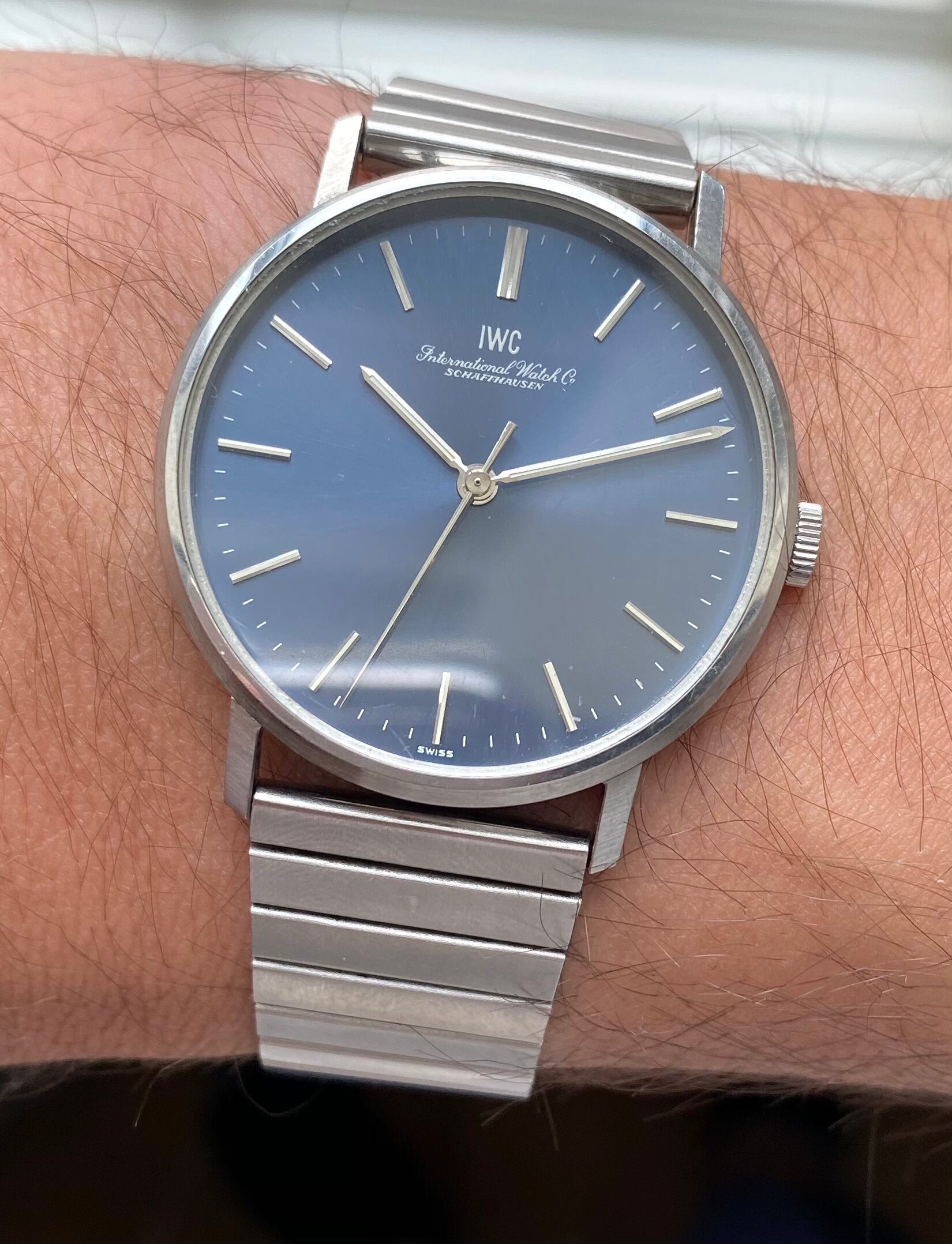 IWC — Blue Dial with Bracelet