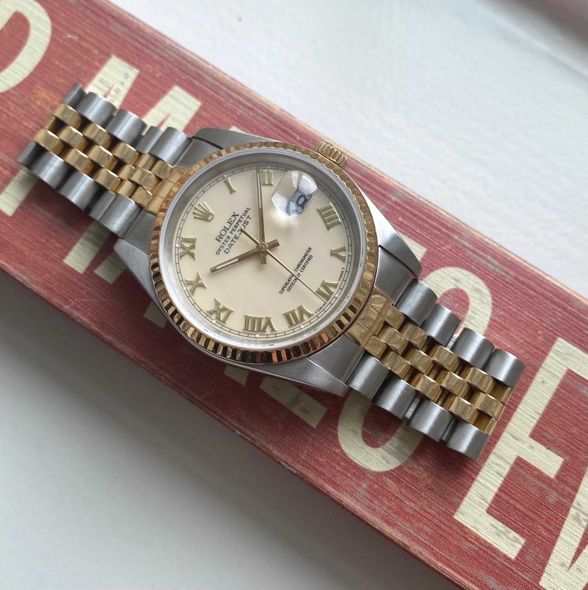 Rolex Datejust ref. 16233 — Cream Roman Numeral Dial