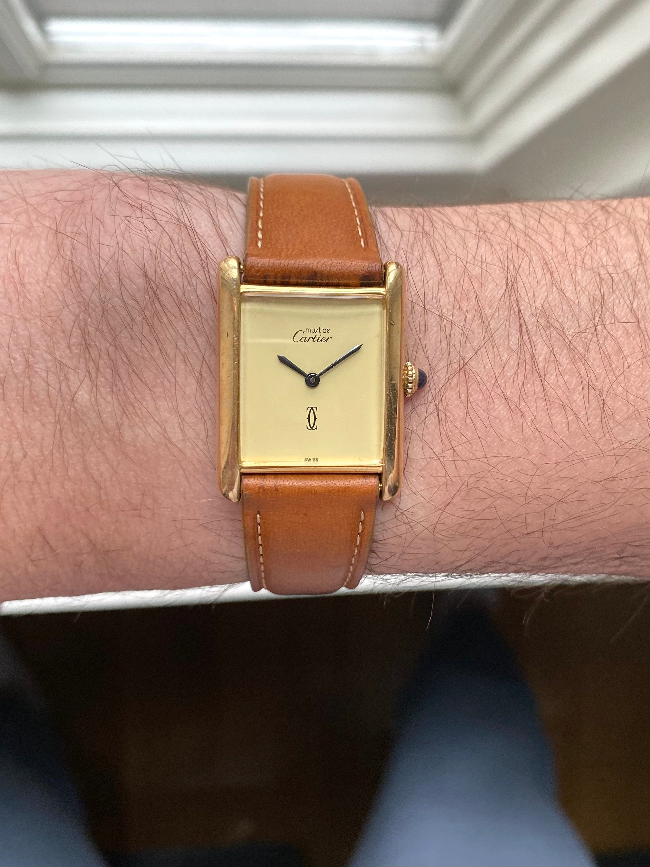 Cartier Tank - Lemon Dial w/ Box