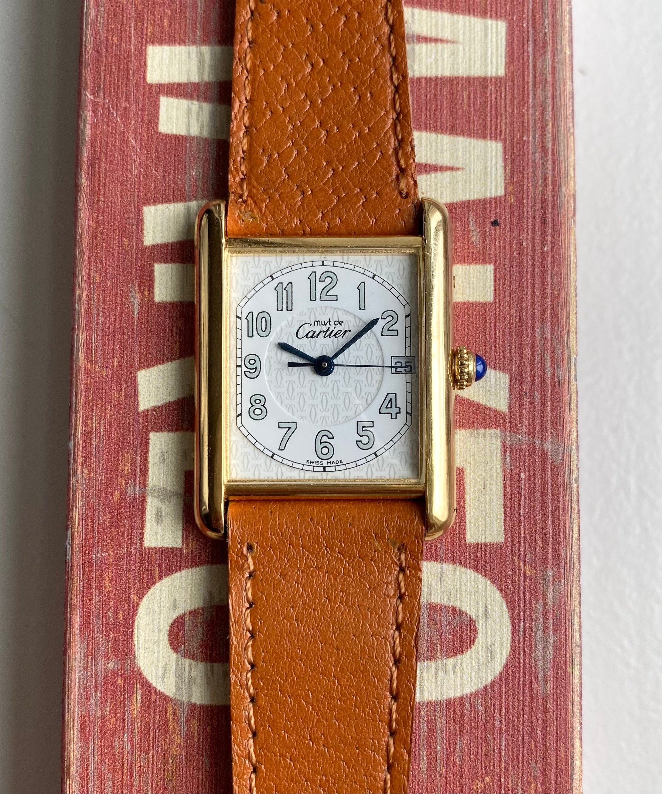 Cartier Tank ref. 2413 — White Arabic Numerals