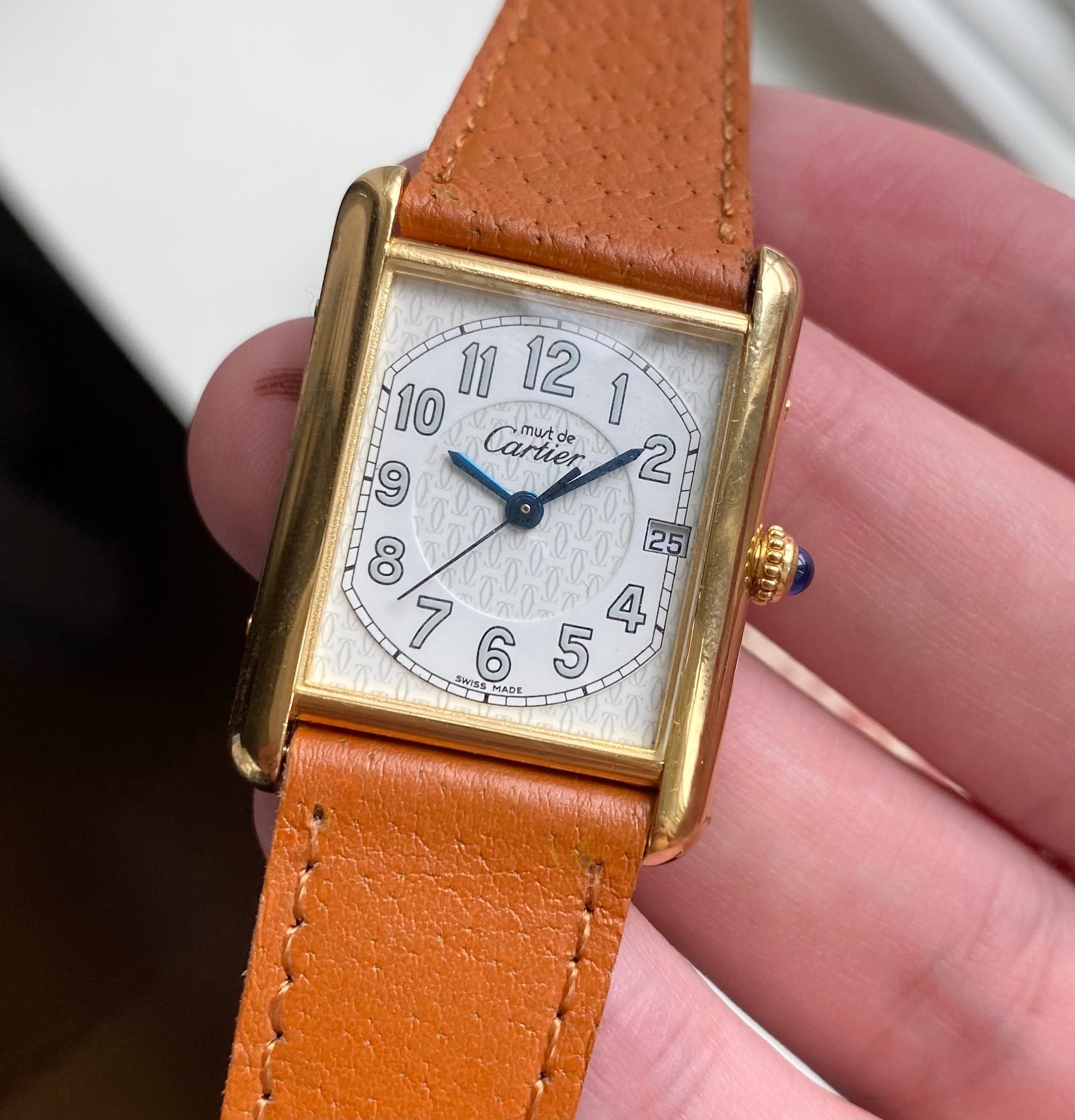 Cartier Tank ref. 2413 — White Arabic Numerals