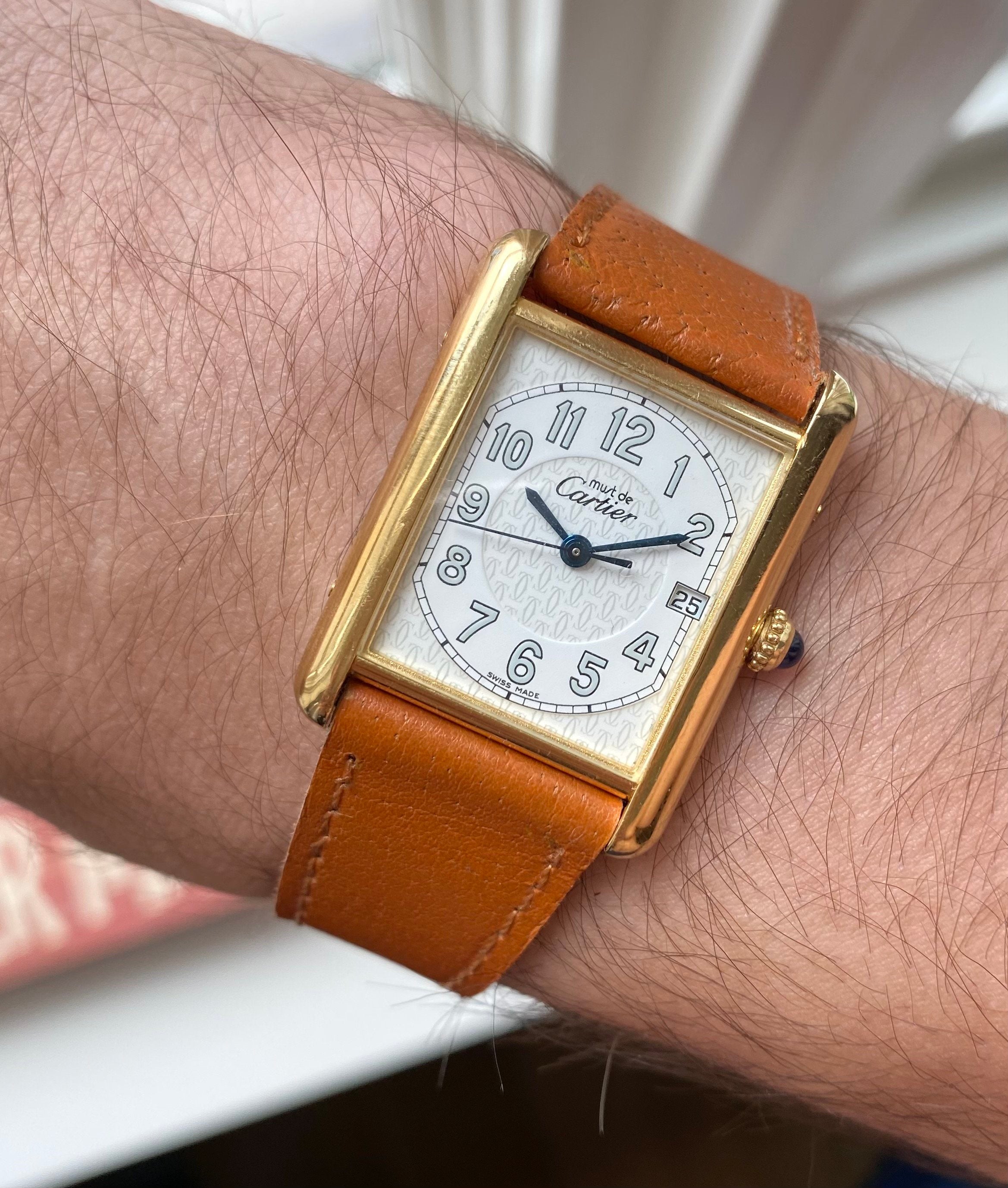 Cartier Tank ref. 2413 — White Arabic Numerals