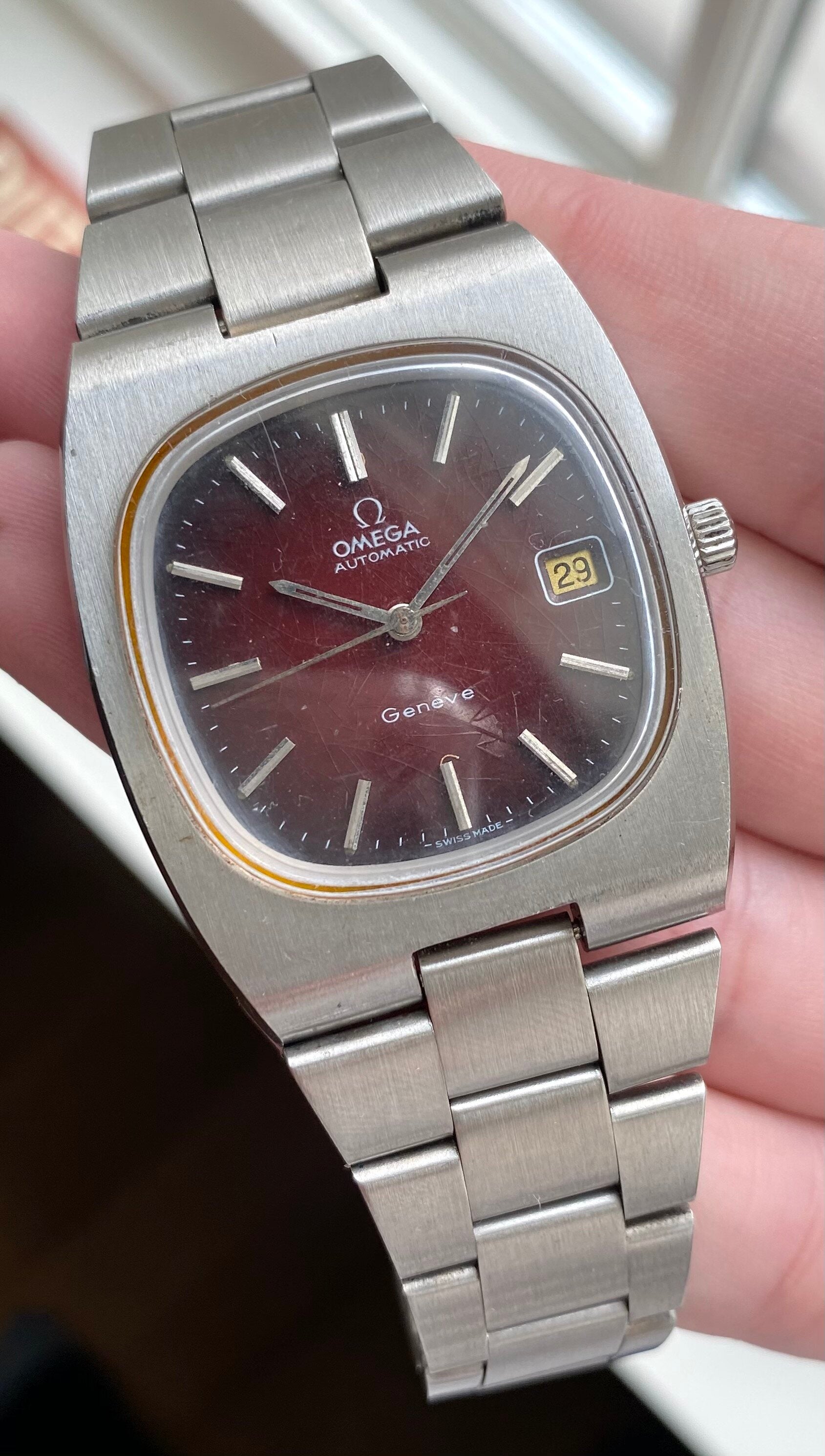 Omega Geneve — Red "Spider" Dial