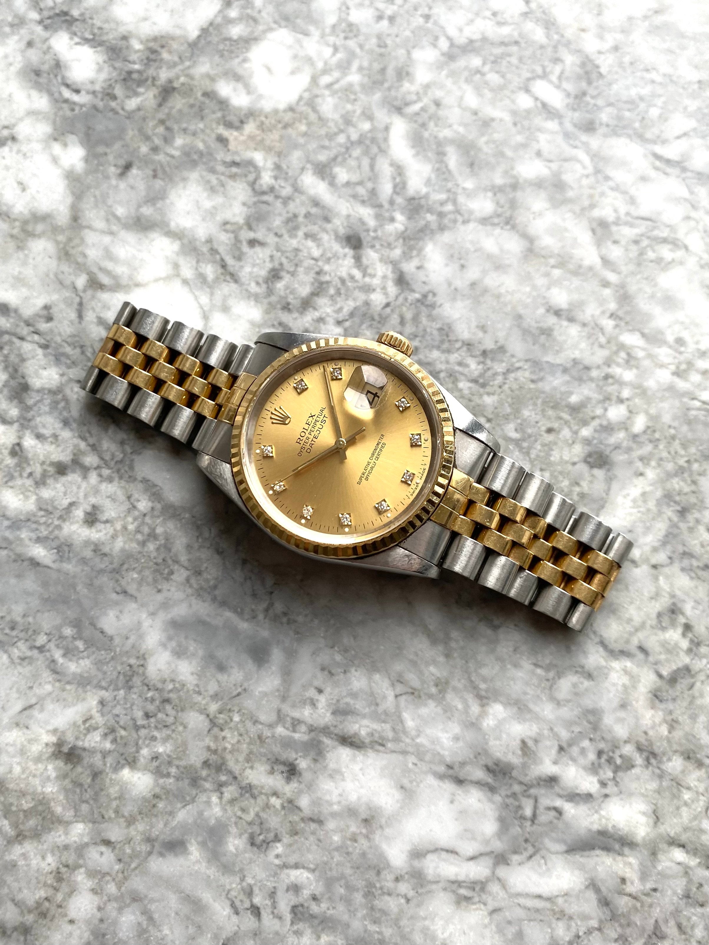 Rolex Datejust 16233G - Factory Diamond Dial.