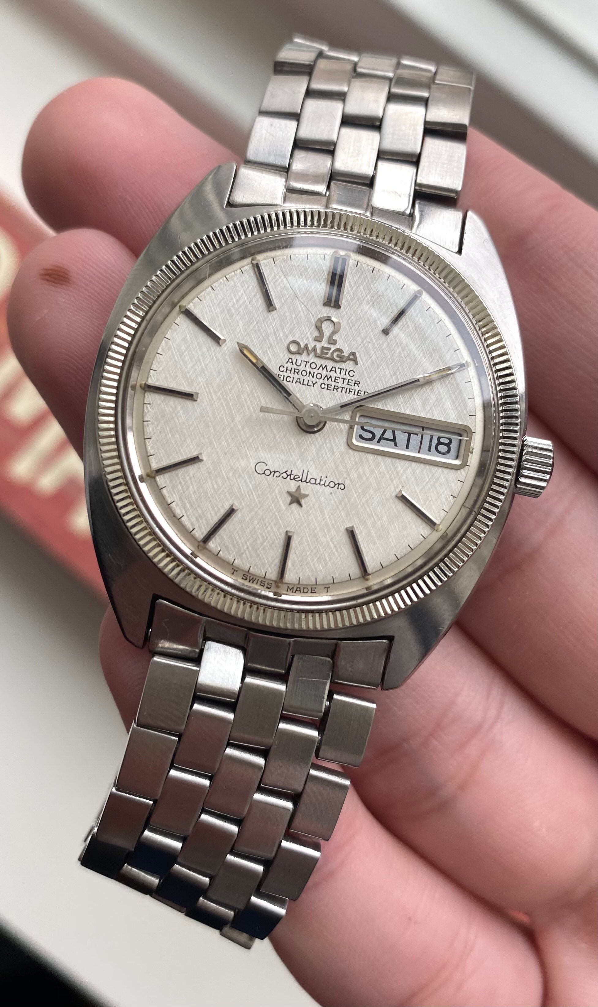 Omega Constellation — Linen Day-date