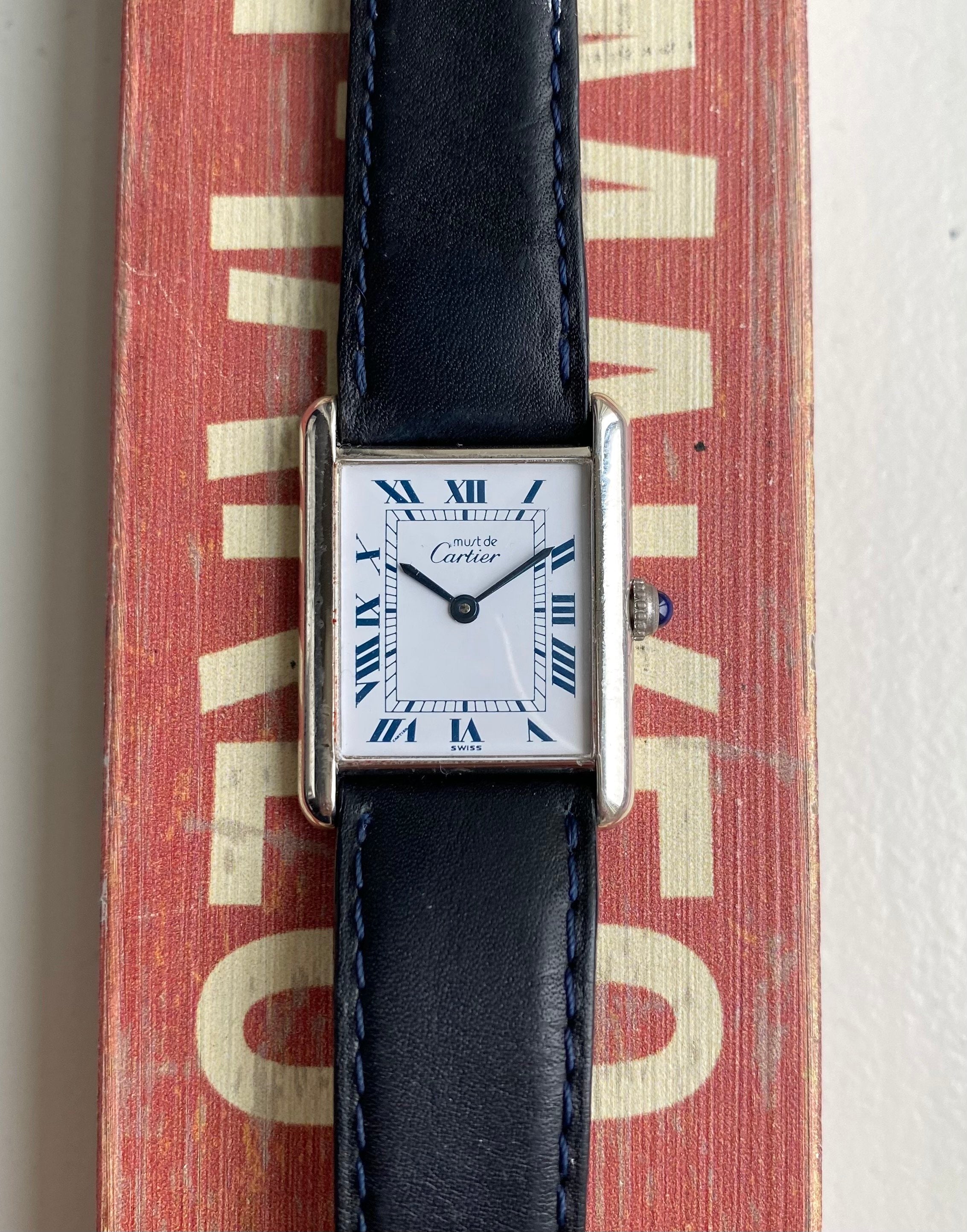 Cartier Tank ref. 2413 — White Roman Numeral Dial