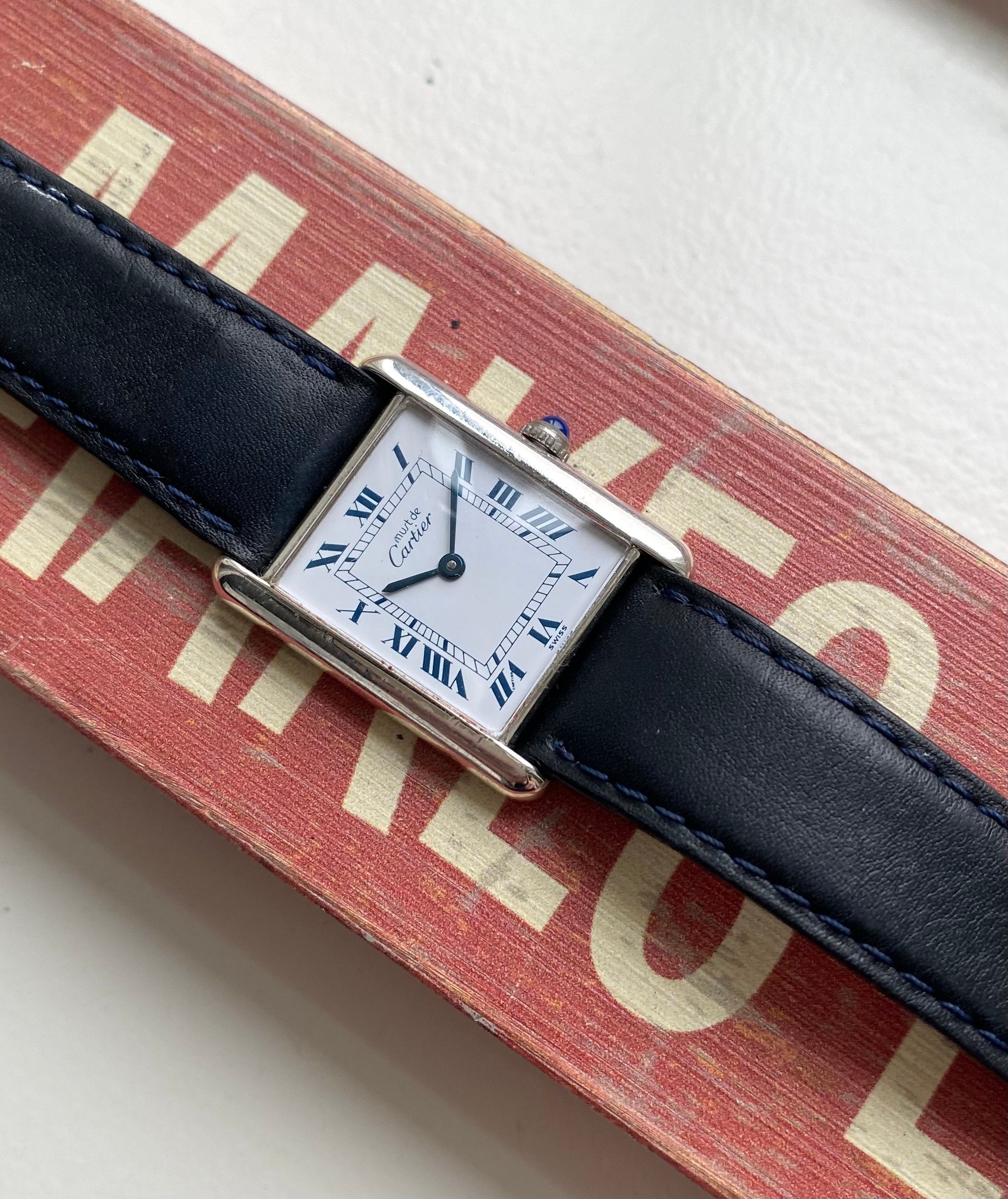 Cartier Tank ref. 2413 — White Roman Numeral Dial