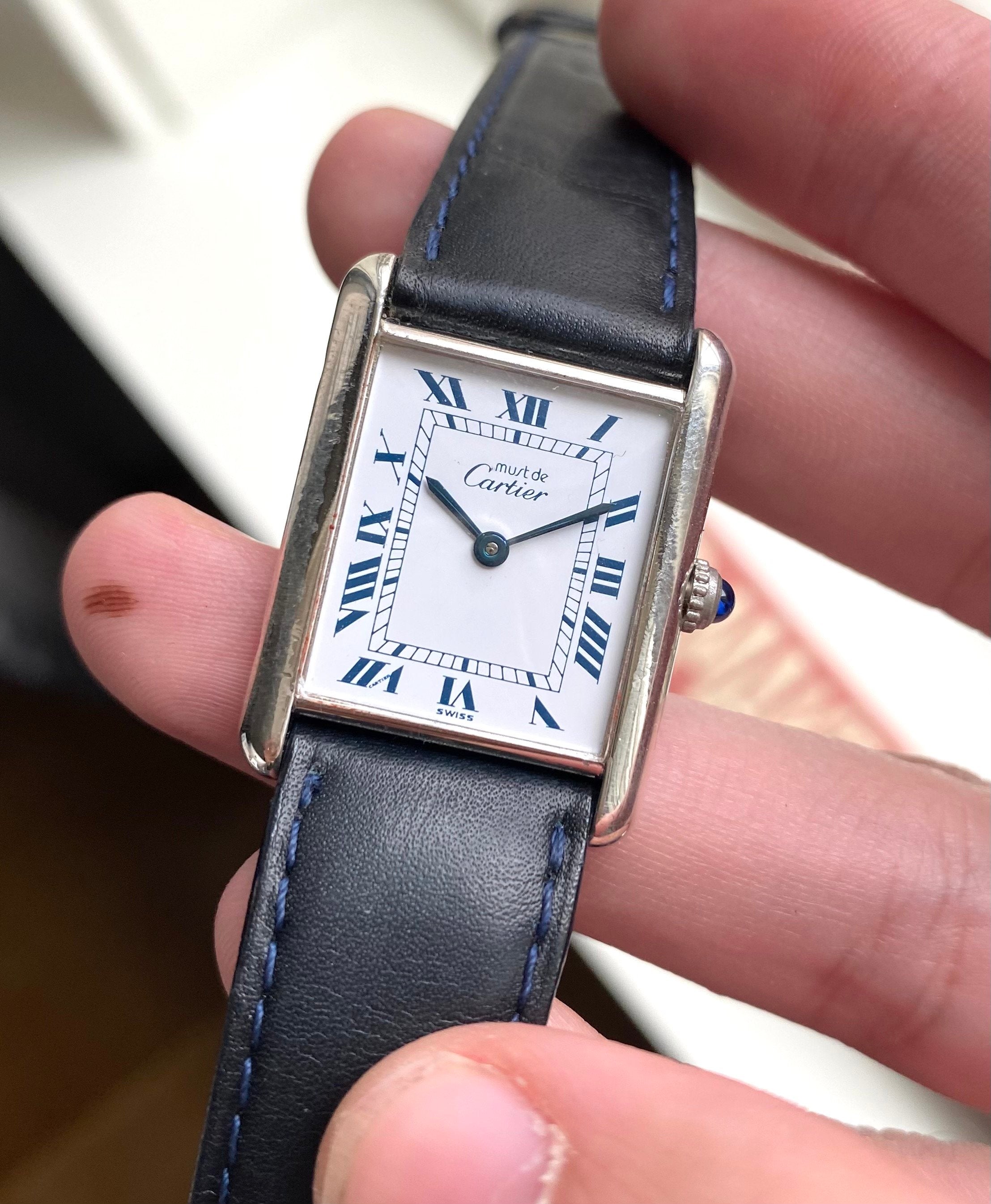 Cartier Tank ref. 2413 — White Roman Numeral Dial