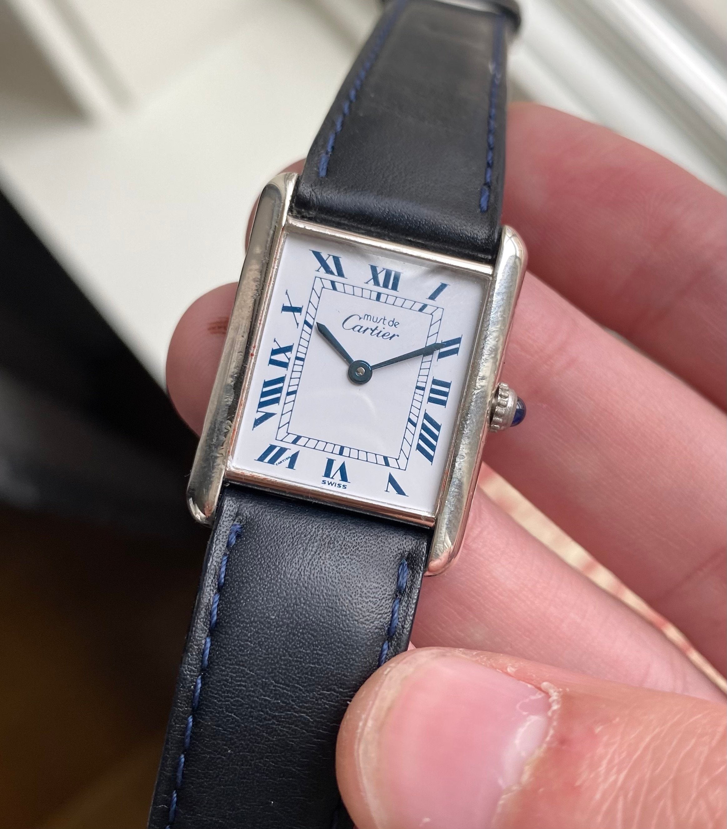 Cartier Tank ref. 2413 — White Roman Numeral Dial