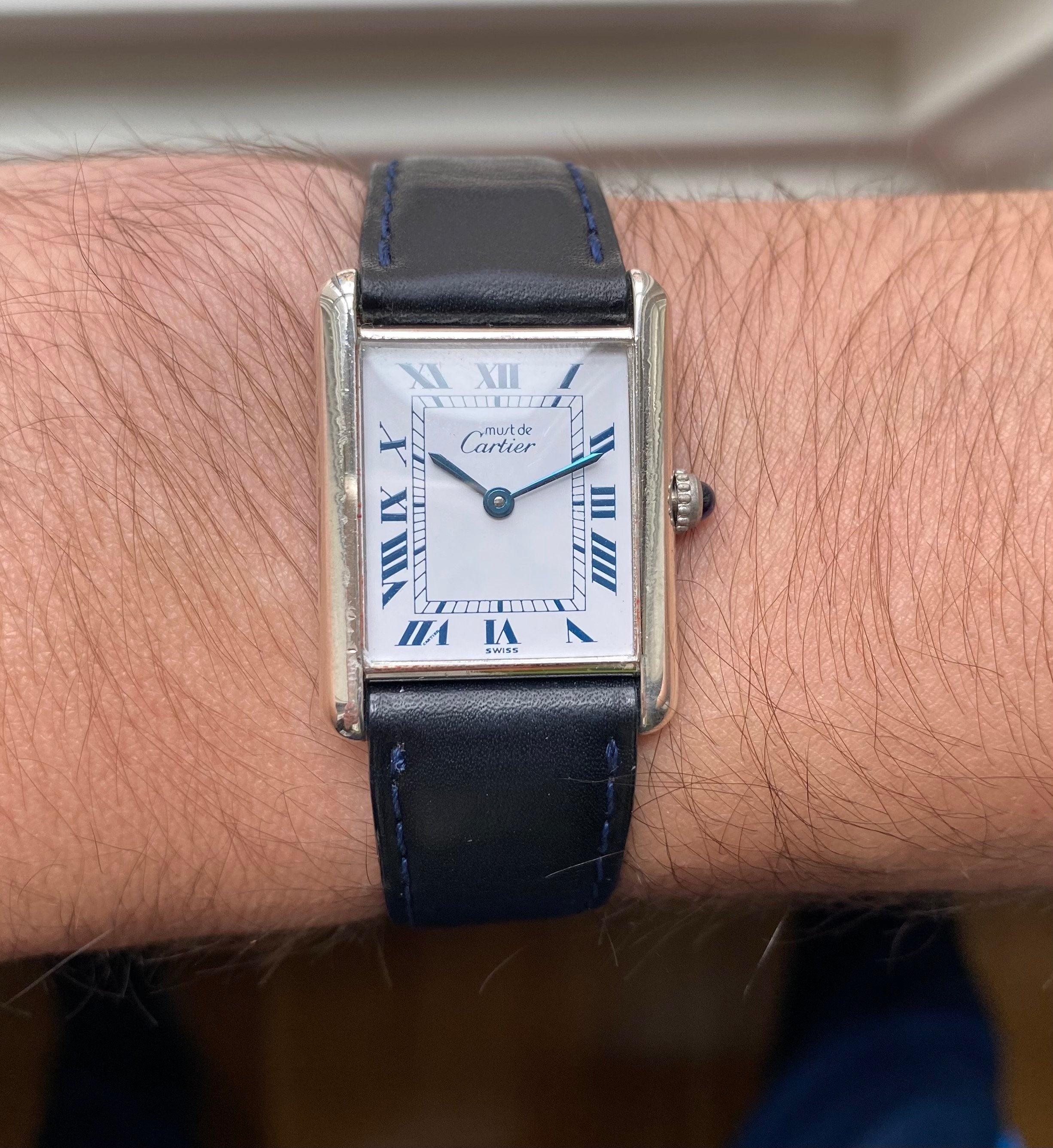 Cartier Tank ref. 2413 — White Roman Numeral Dial