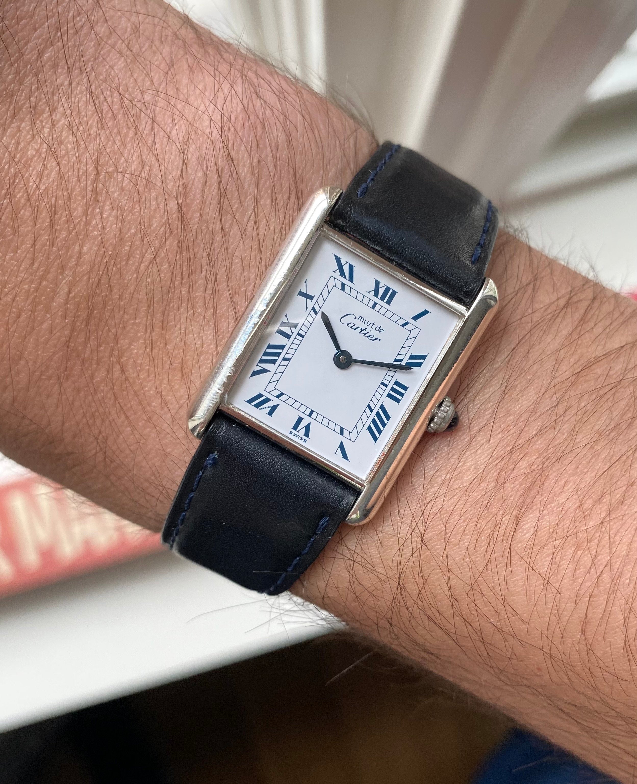 Cartier Tank ref. 2413 — White Roman Numeral Dial