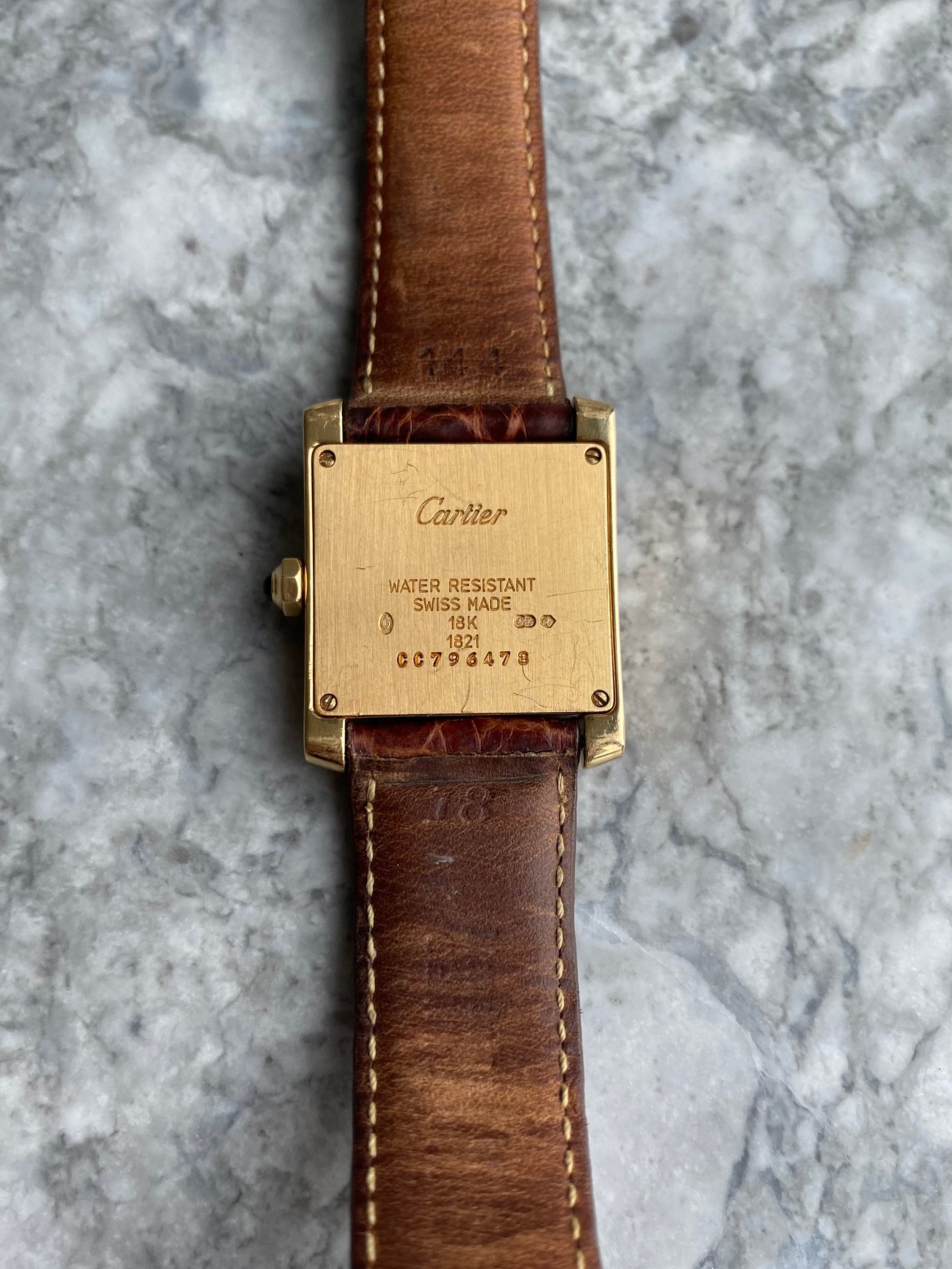 Cartier Tank Francaise 1821- 18K Yellow Gold.