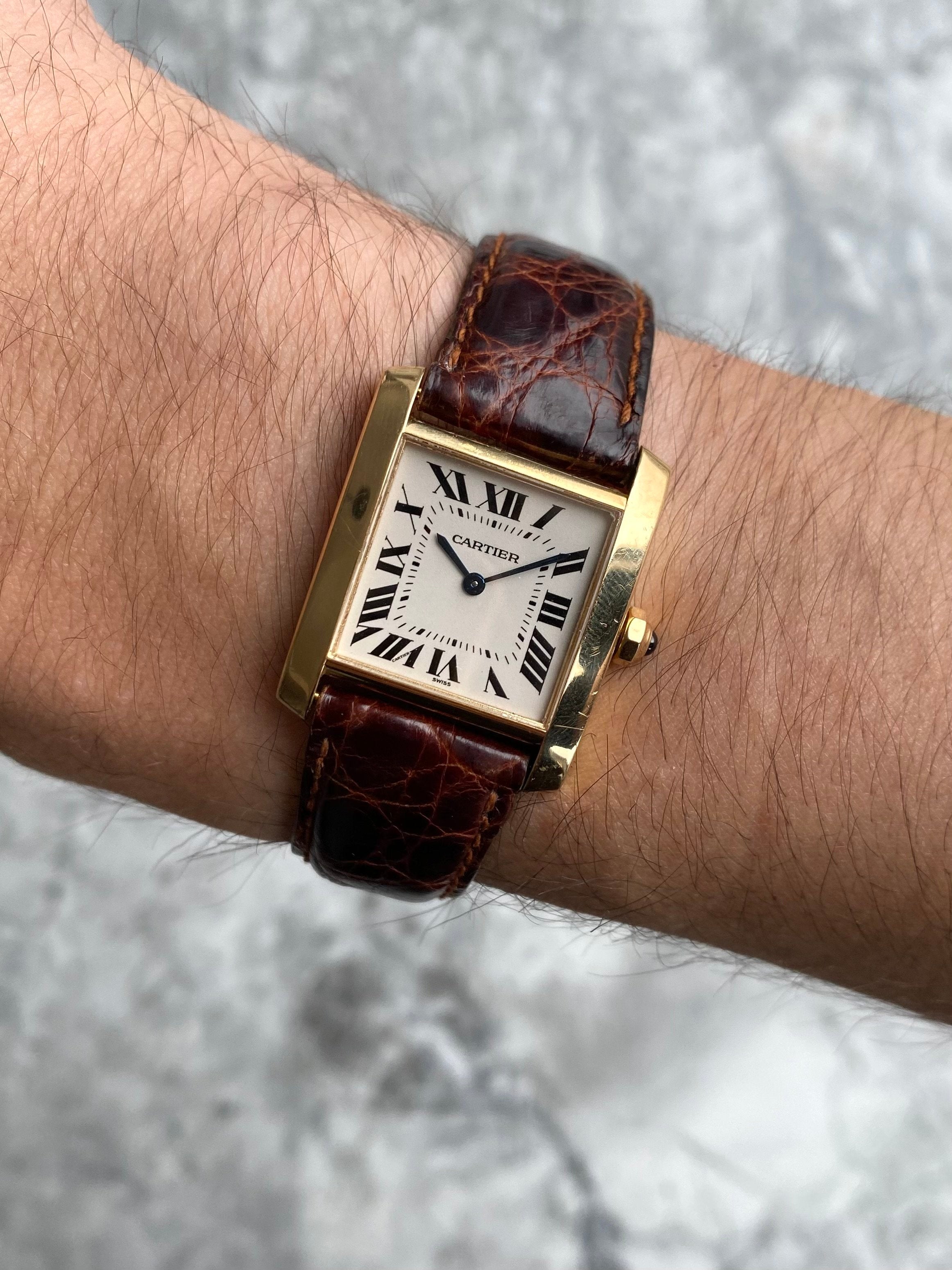 Cartier Tank Francaise 1821- 18K Yellow Gold.