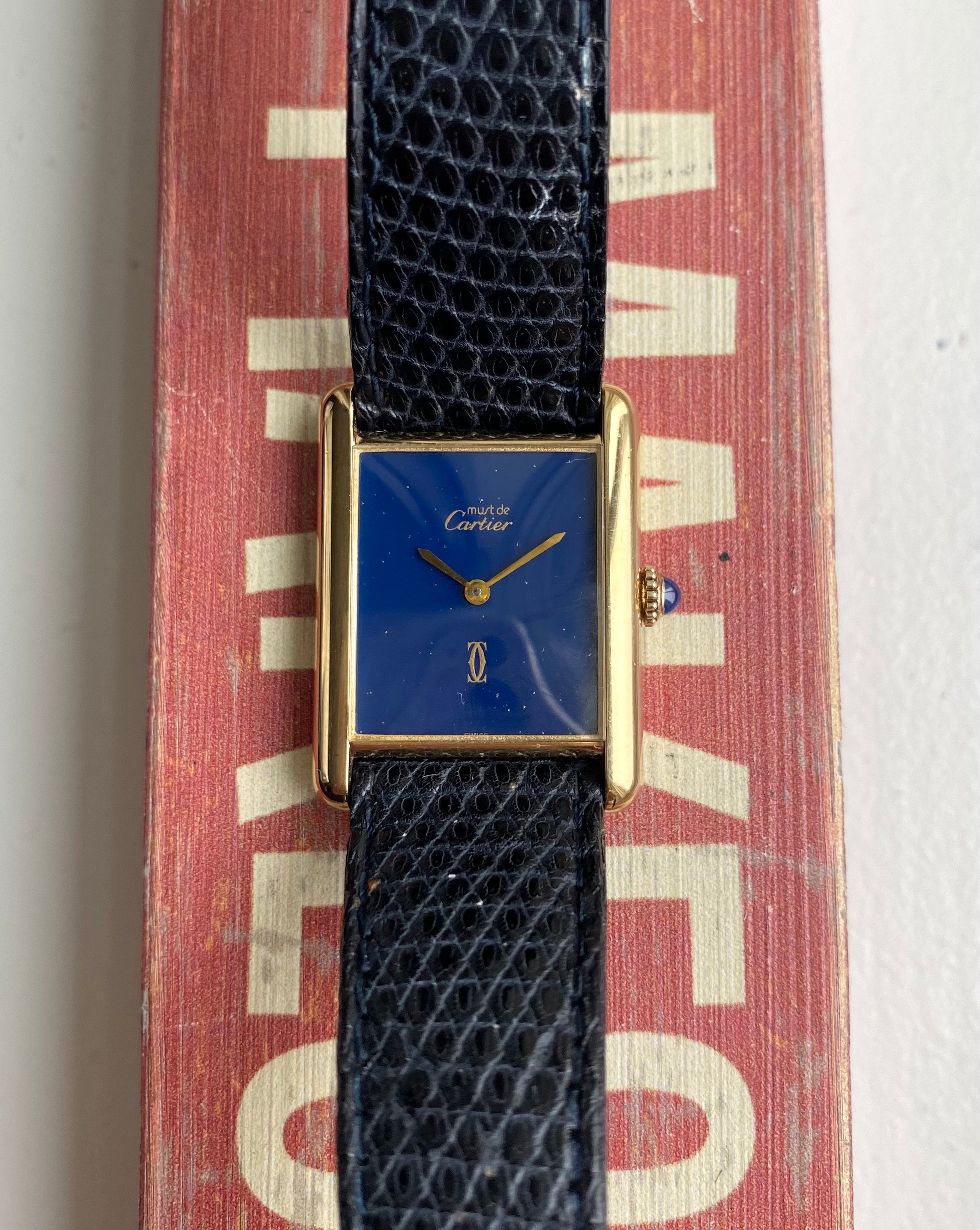 Cartier Tank Blue — With Box and Papers