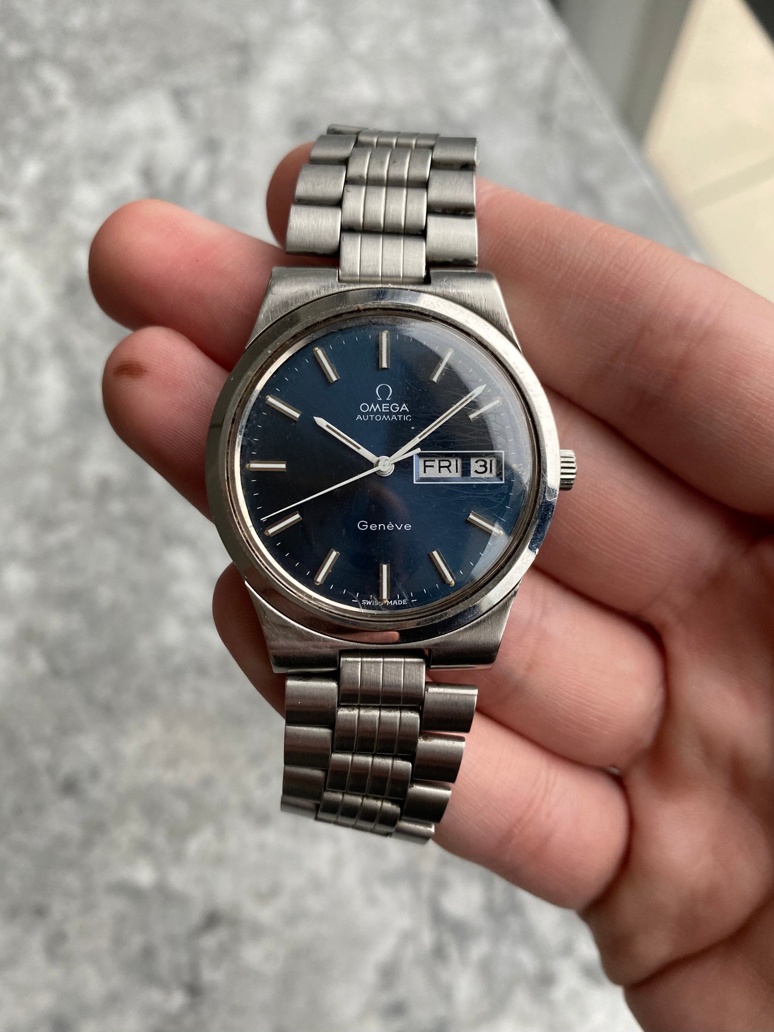 Omega Geneve - Blue Dial.