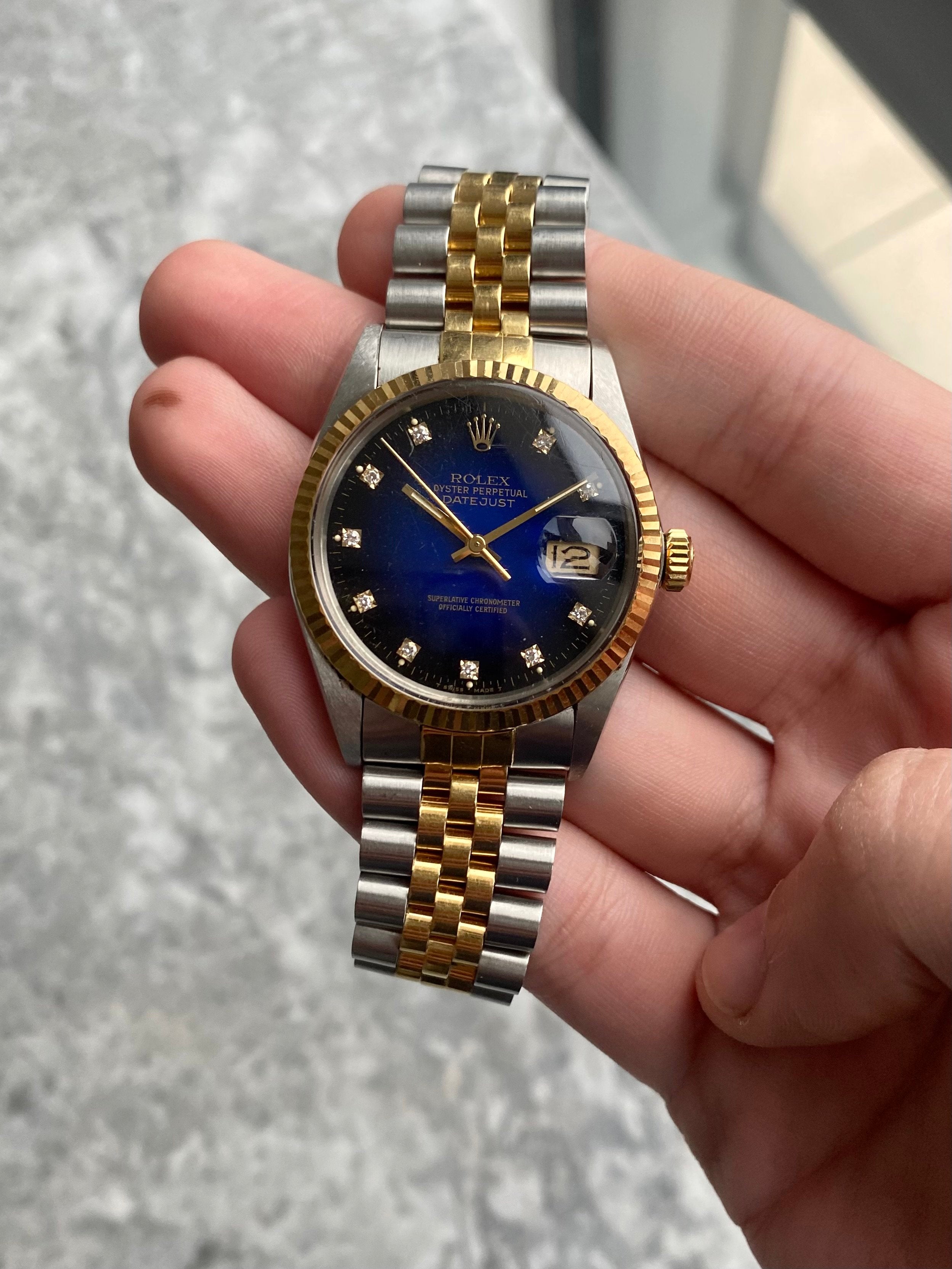 Rolex Datejust 16013 - Blue Vignette.