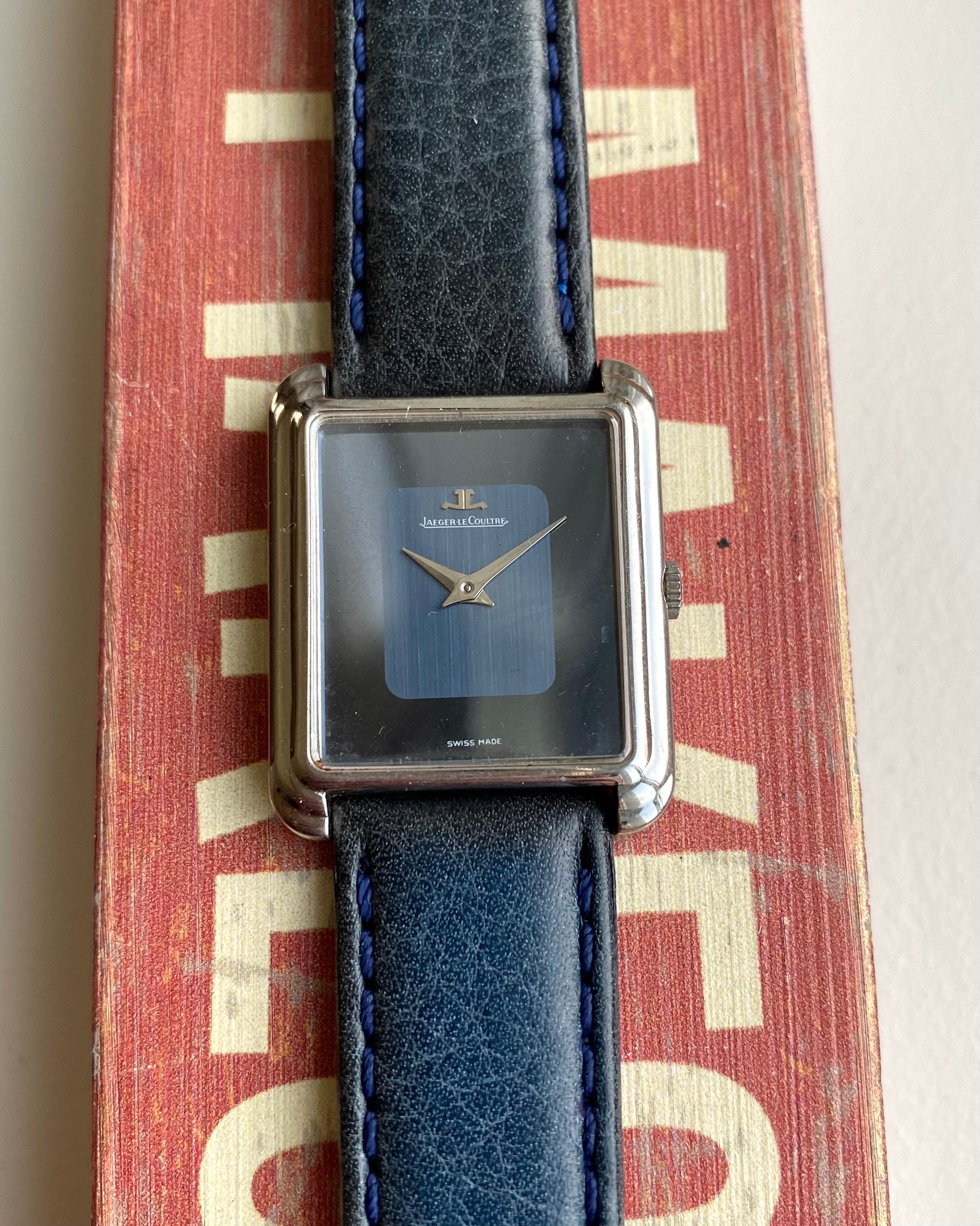 Jaeger Le Coultre Tank — Two-tone Blue Dial