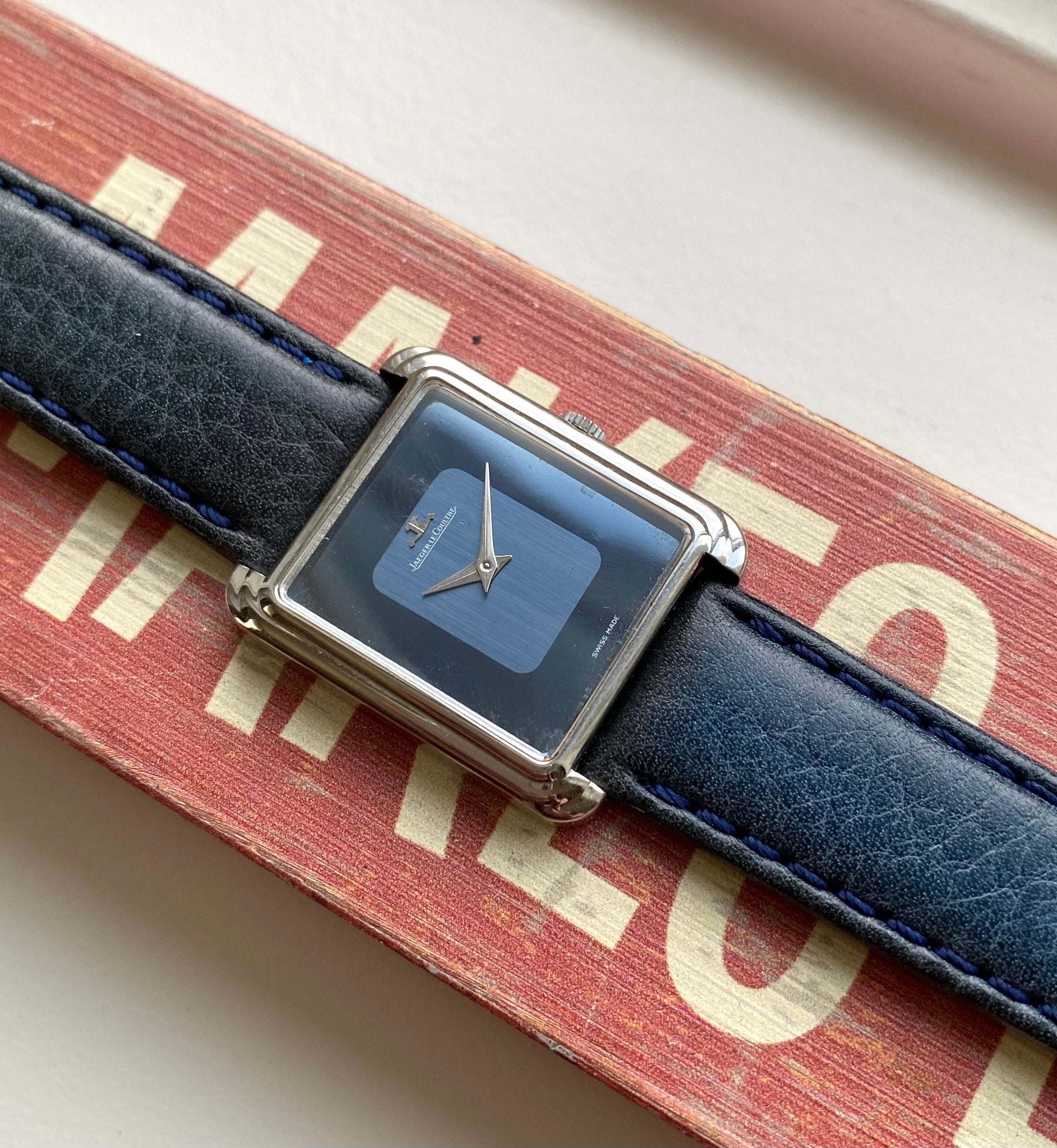 Jaeger Le Coultre Tank — Two-tone Blue Dial