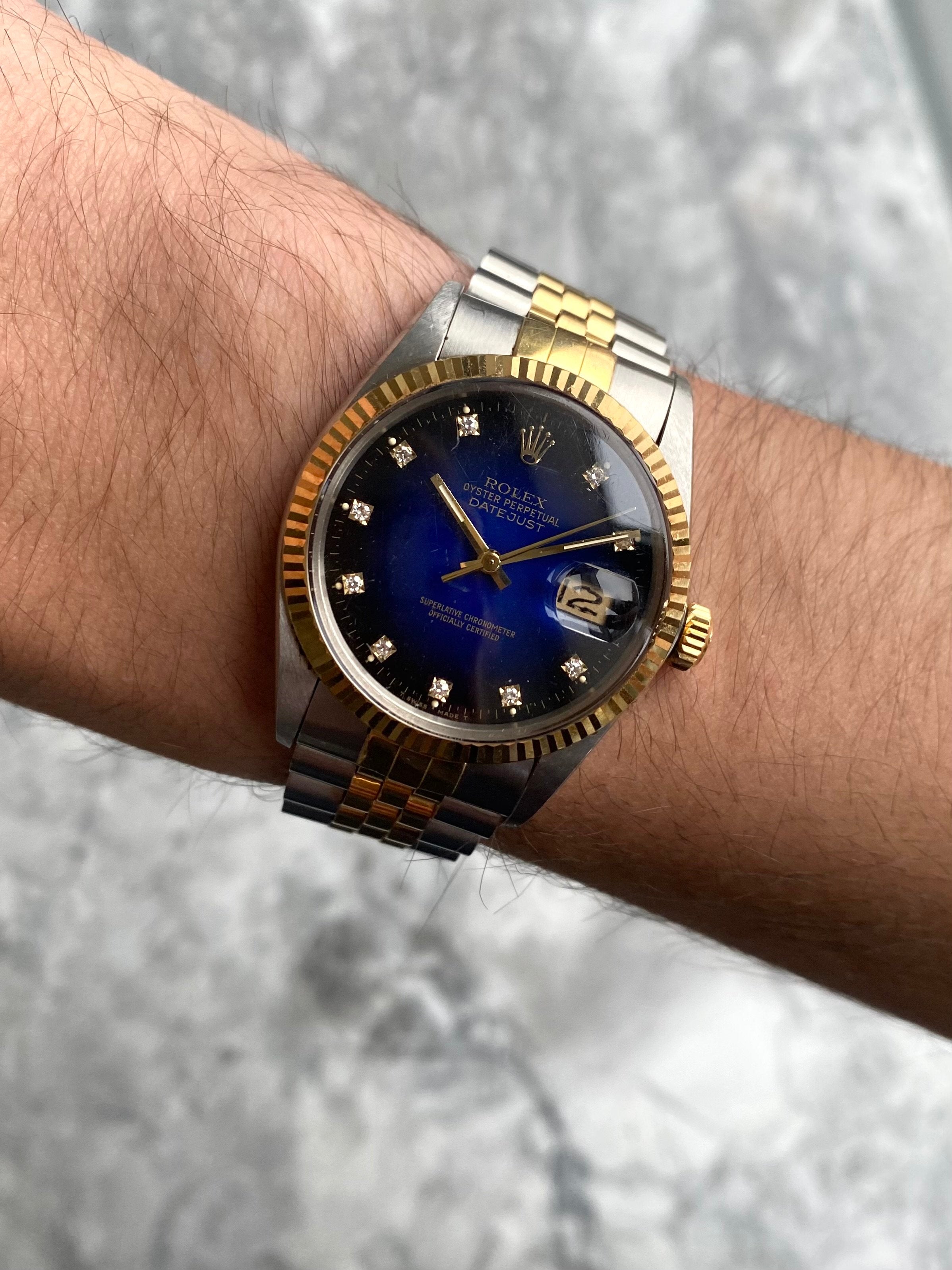 Rolex Datejust 16013 - Blue Vignette.