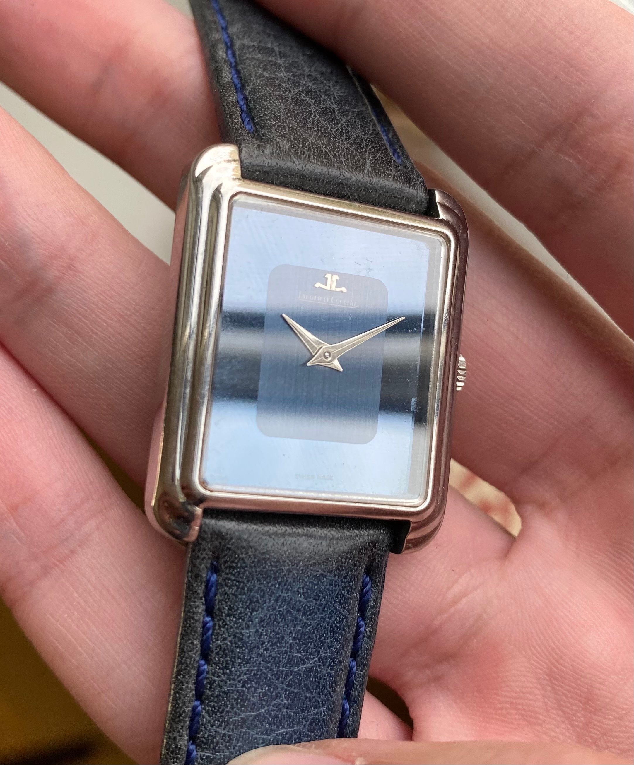 Jaeger Le Coultre Tank — Two-tone Blue Dial