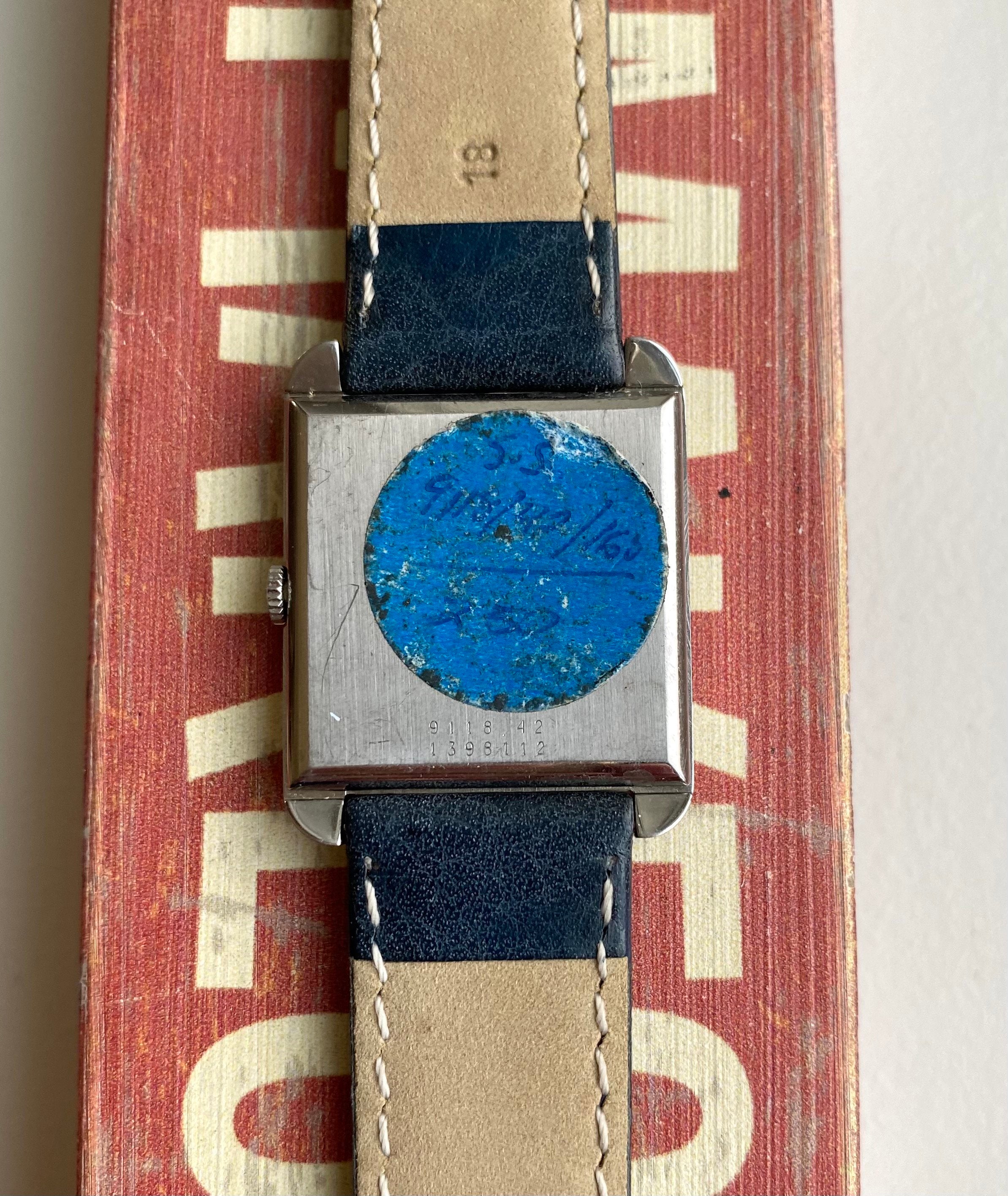 Jaeger Le Coultre Tank — Two-tone Blue Dial