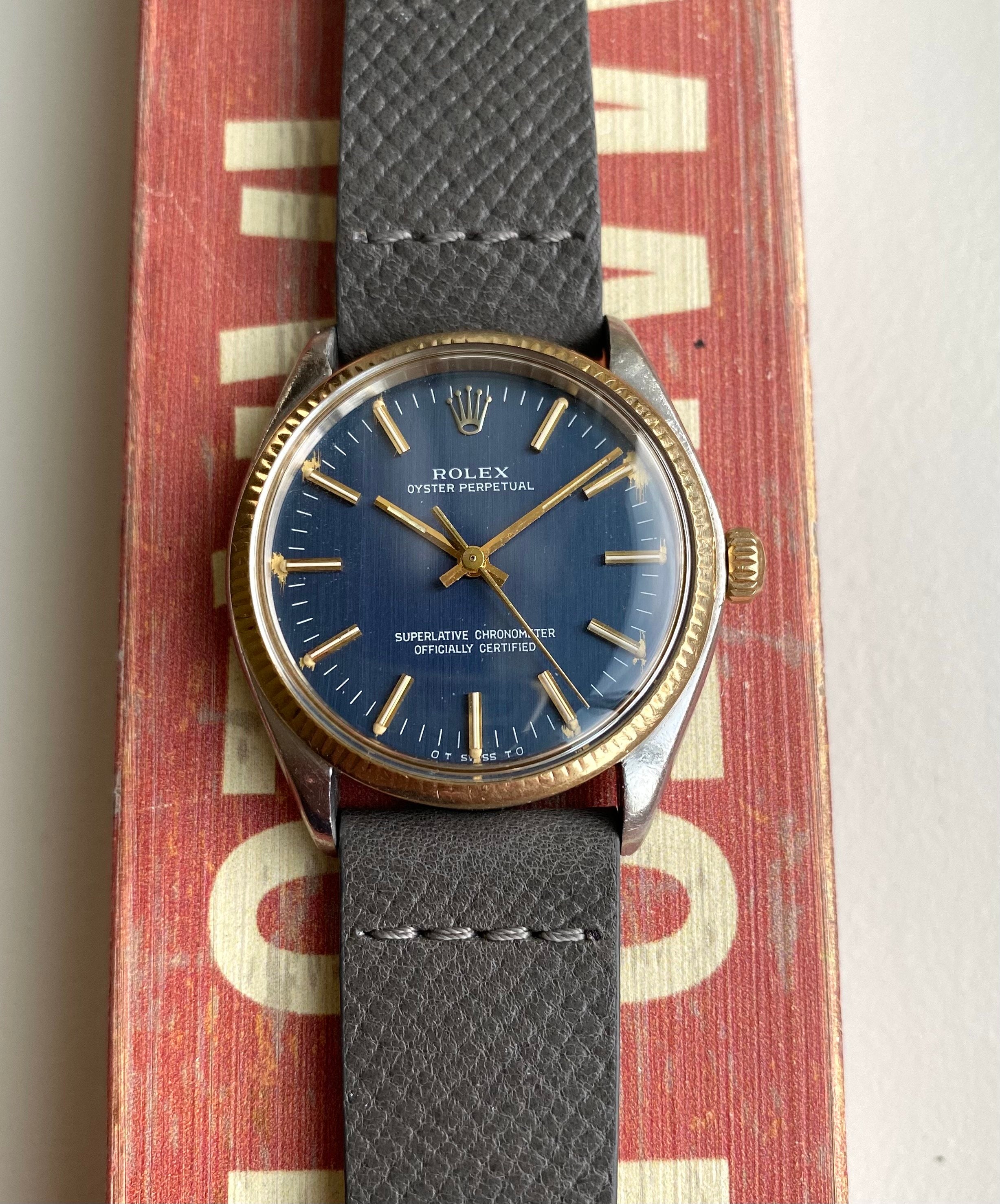 Rolex Oyster Perpetual ref. 1005 — Blue "Sigma" Dial