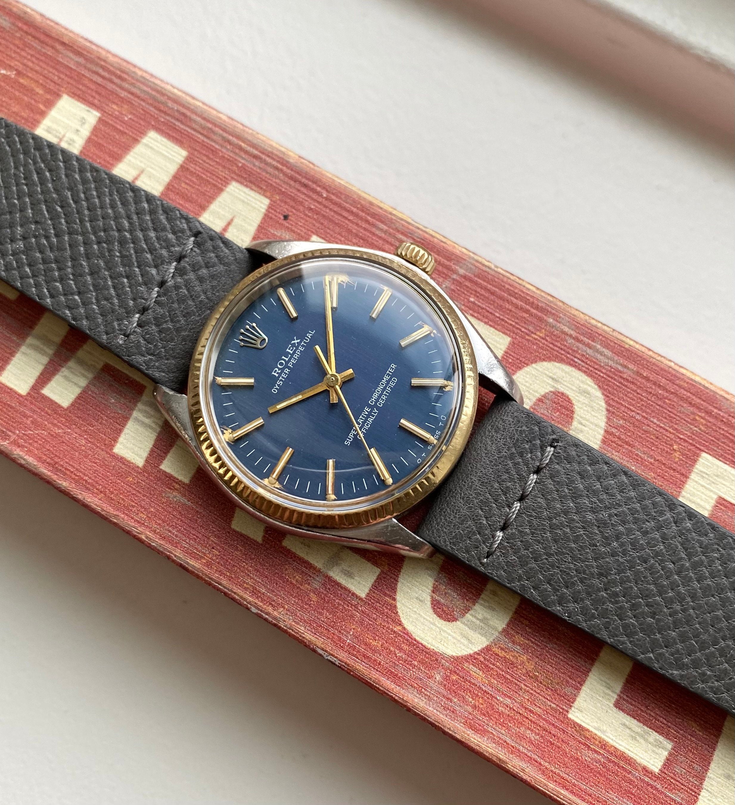 Rolex Oyster Perpetual ref. 1005 — Blue "Sigma" Dial