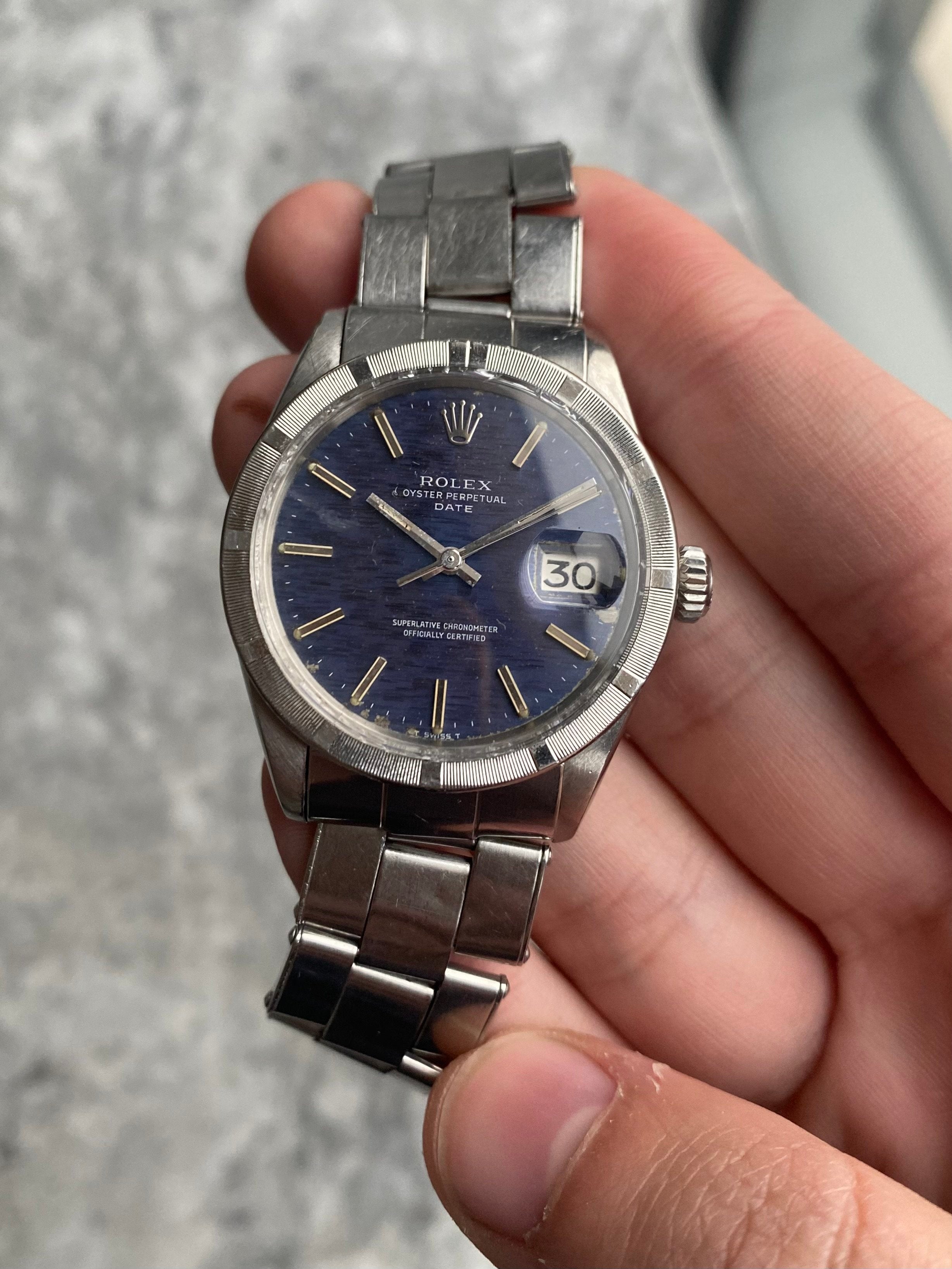 Rolex OP 1501 - Blue Mosaic Dial w/ Papers.