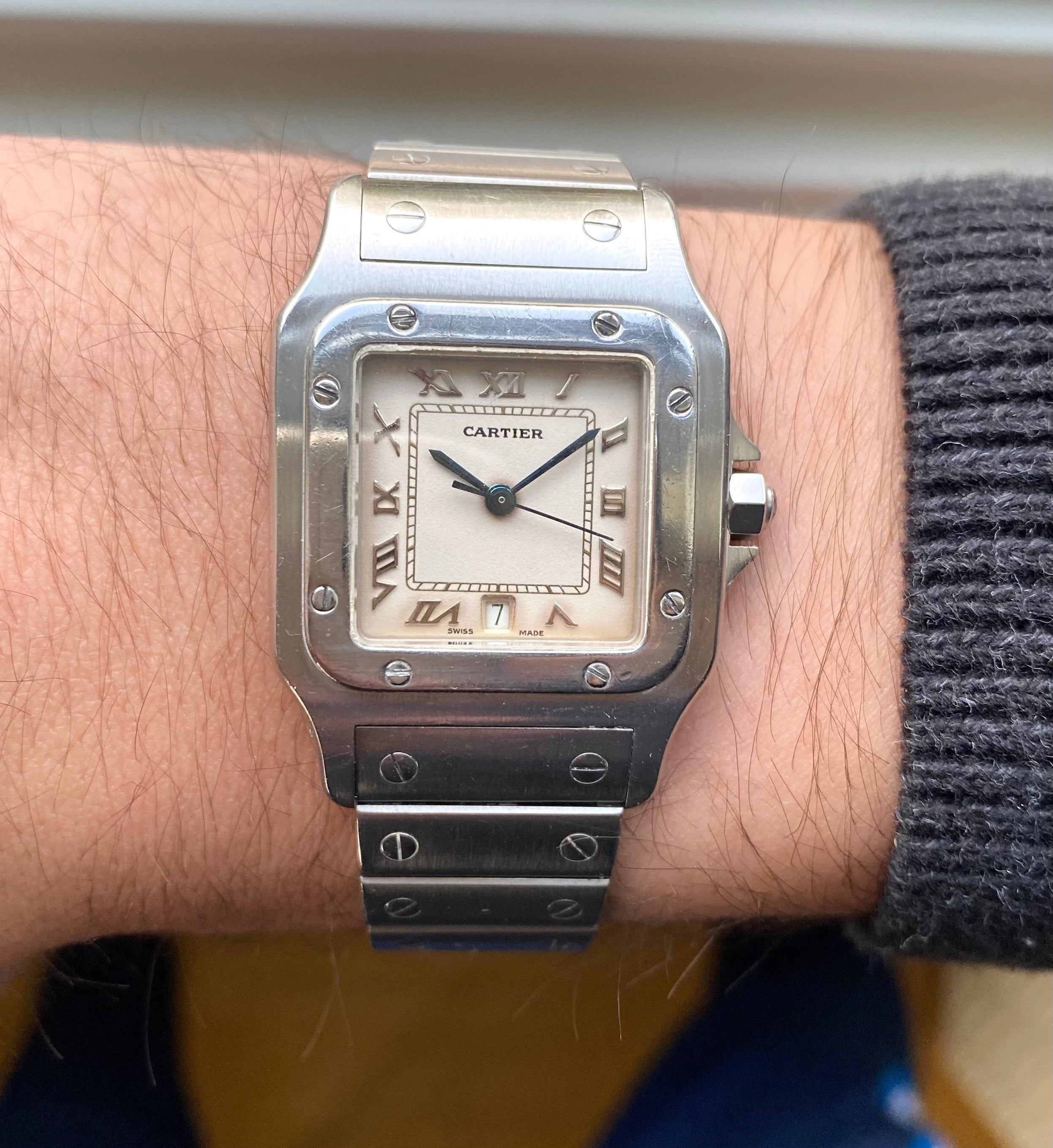 Cartier Santos Galbée — Cream Roman Numeral Dial