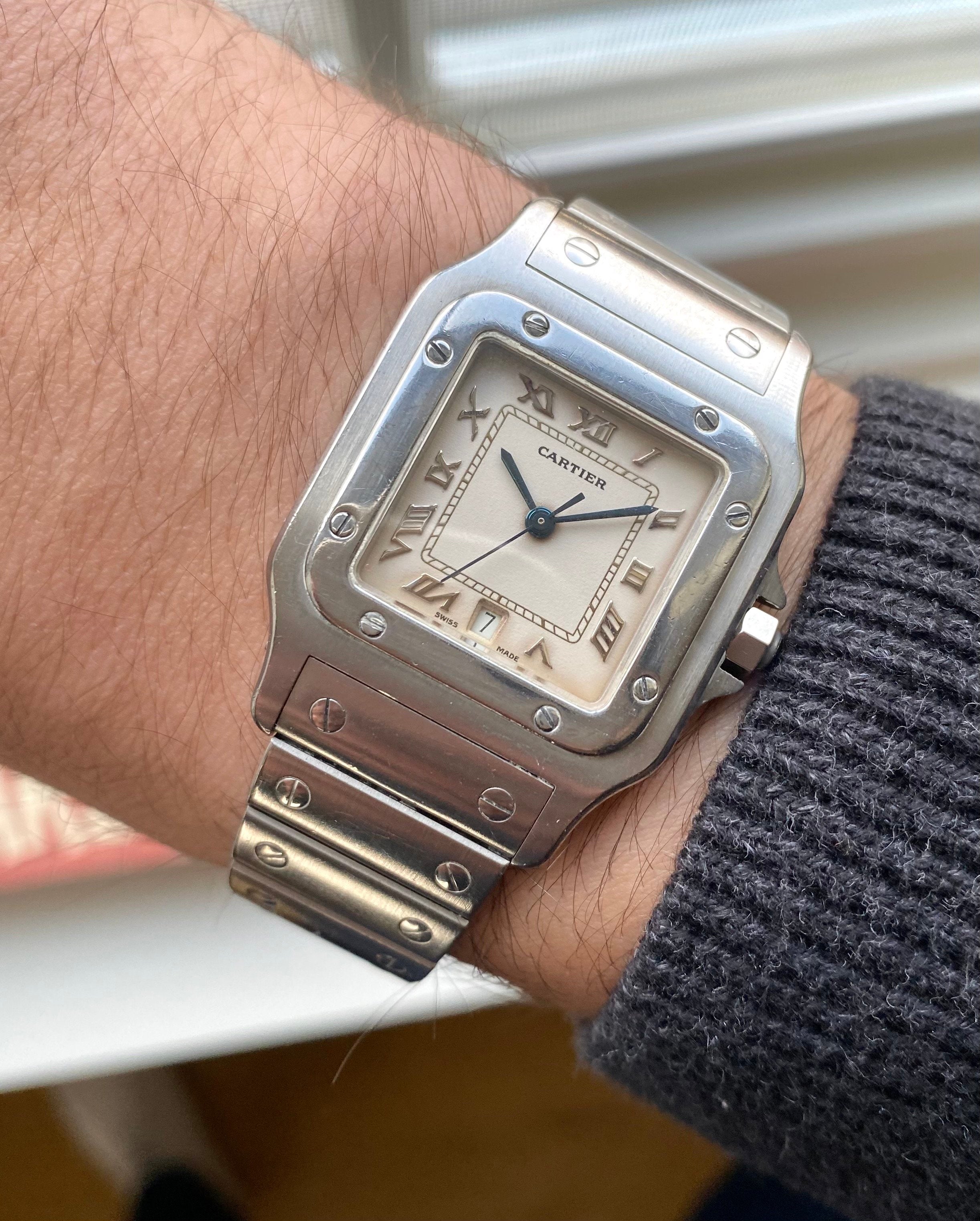 Cartier Santos Galbée — Cream Roman Numeral Dial