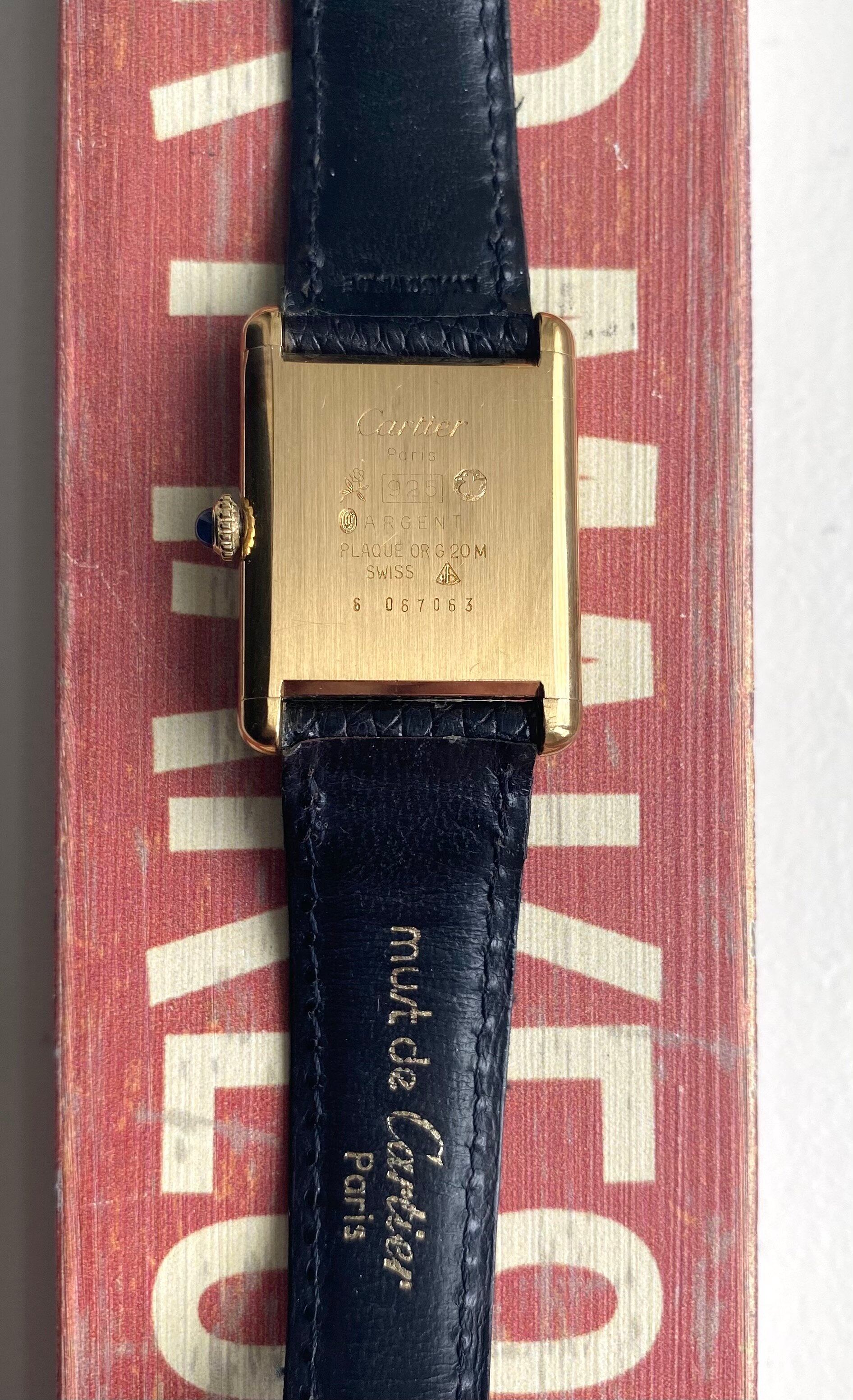 Cartier Tank Lemon Dial — Box and Papers