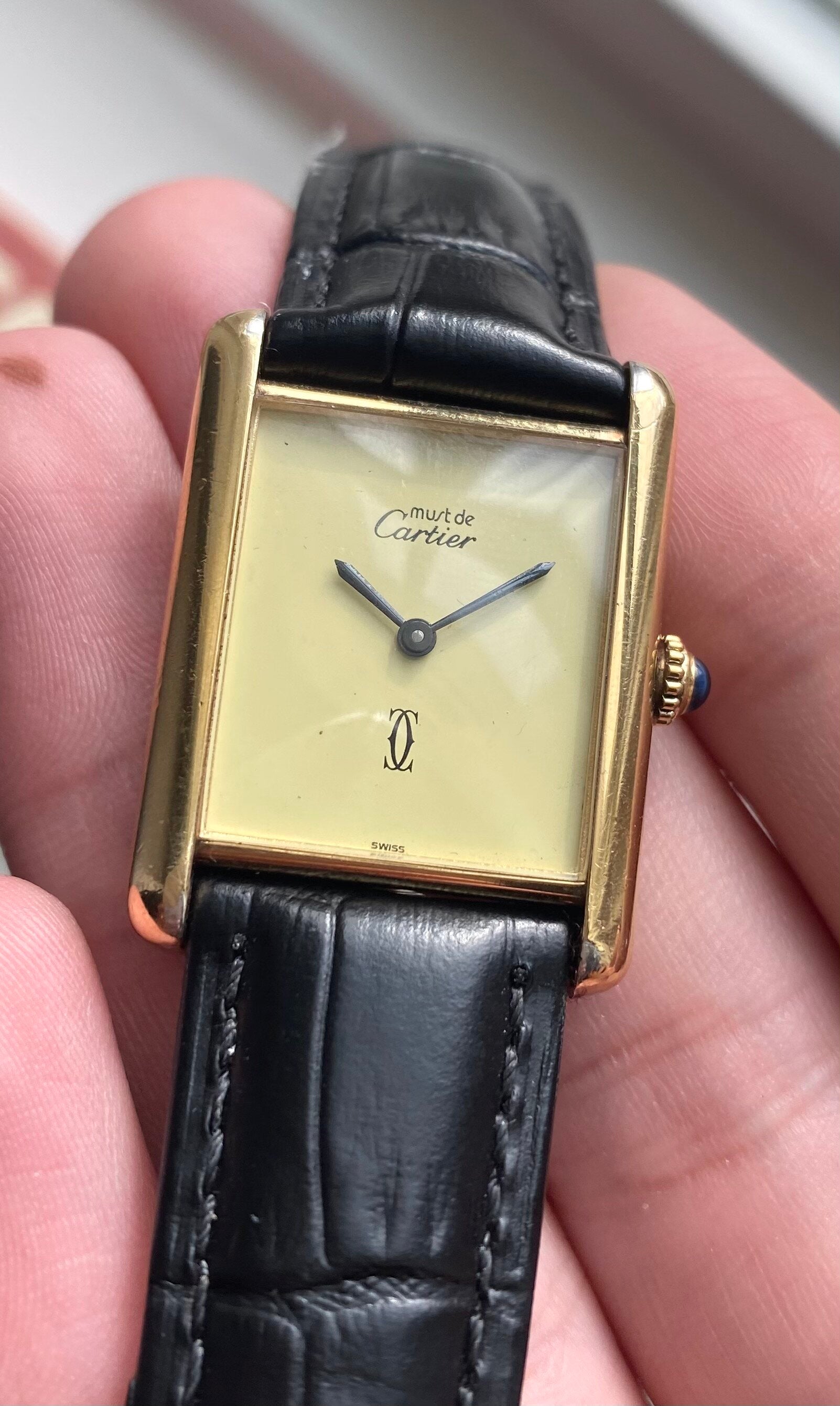 Must de Cartier Tank — Lemon Dial