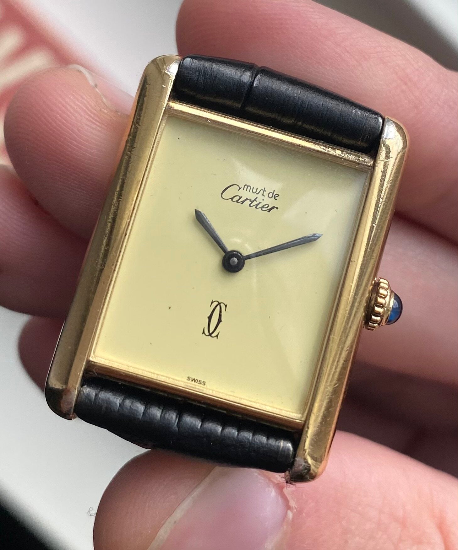 Must de Cartier Tank — Lemon Dial