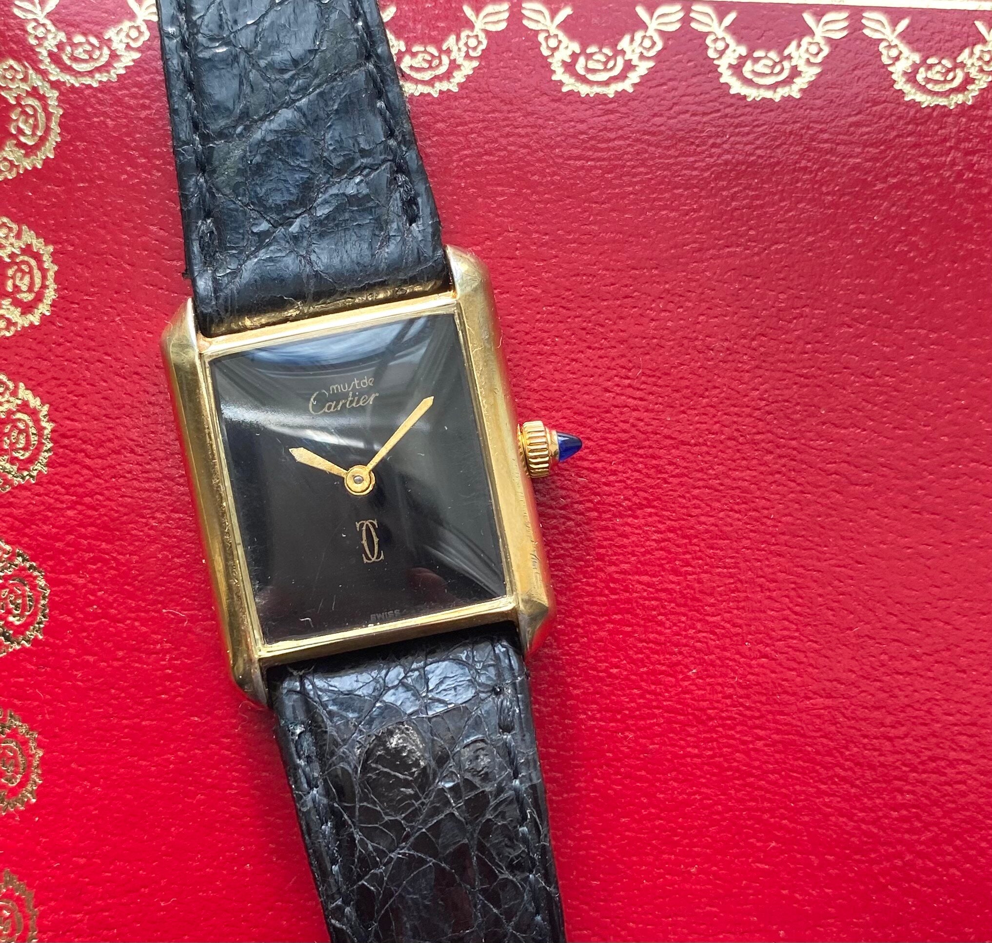 Must de Cartier Tank — Black Dial