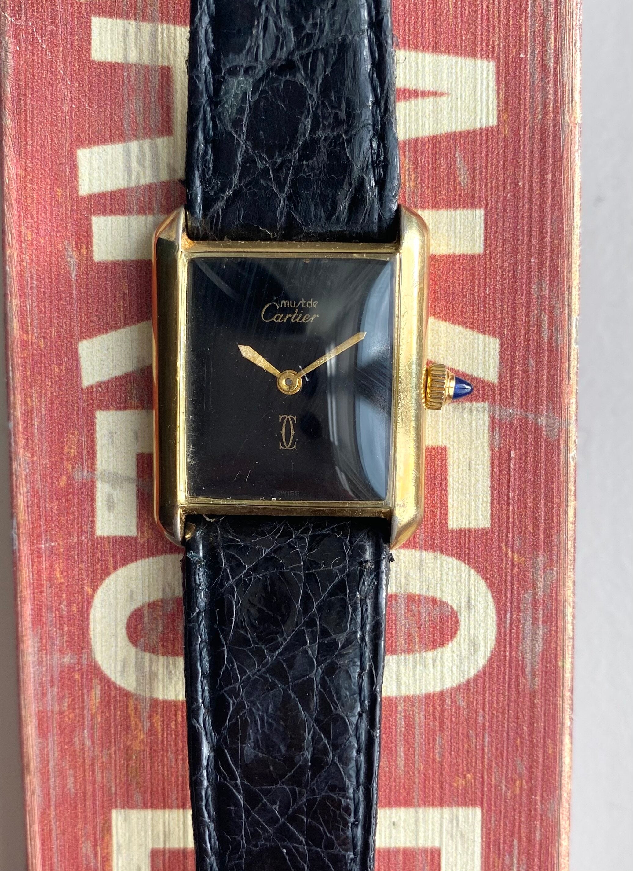 Must de Cartier Tank — Black Dial