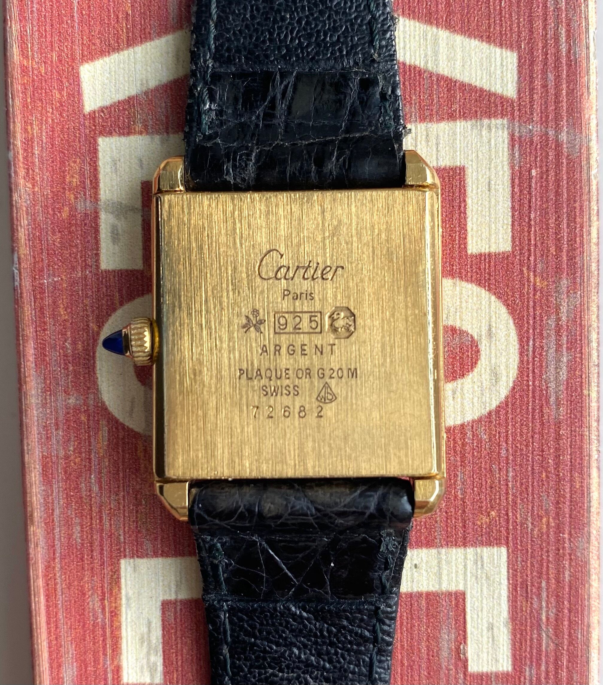 Must de Cartier Tank — Black Dial