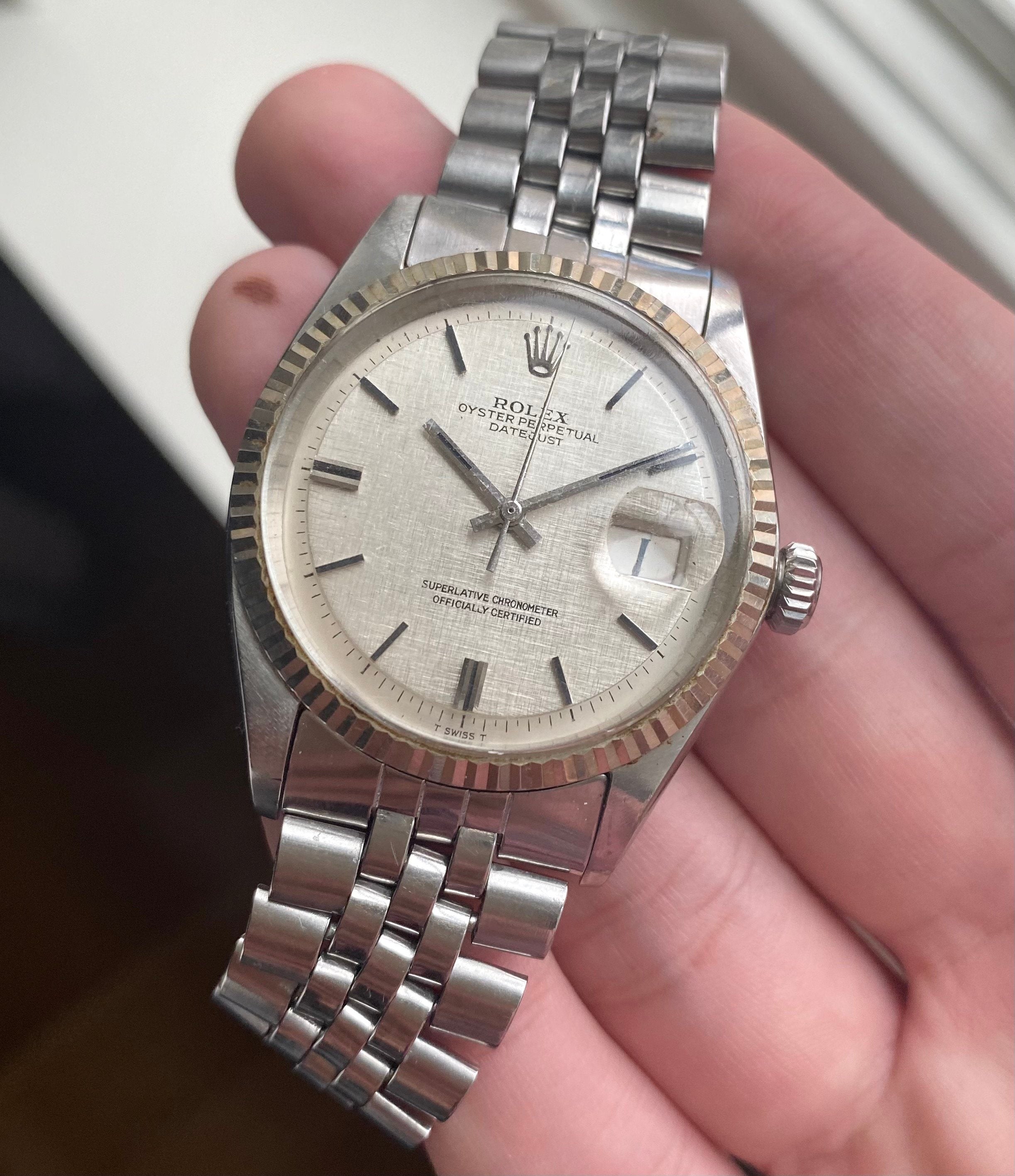 Rolex Datejust ref. 1601 — Linen Dial