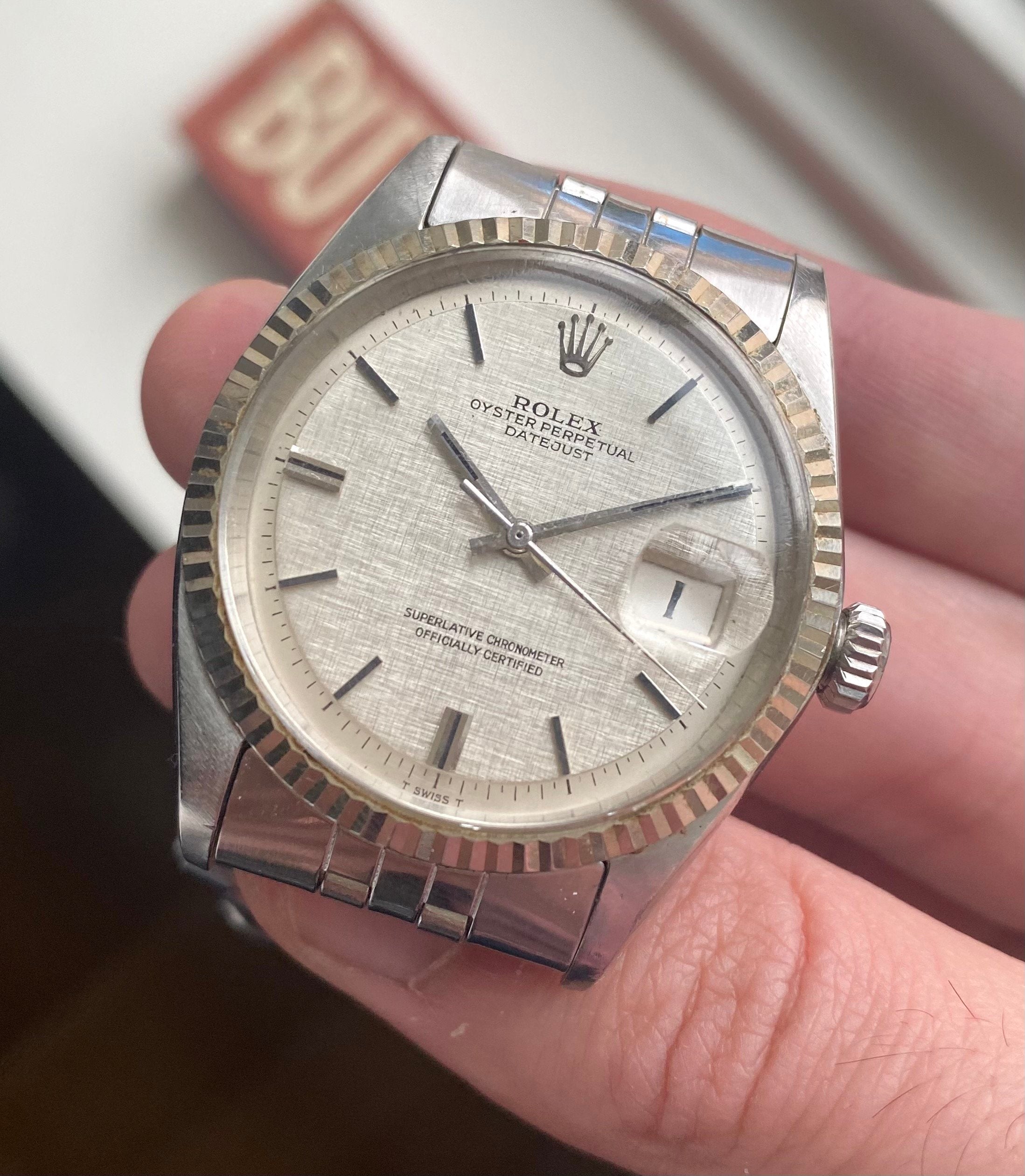 Rolex Datejust ref. 1601 — Linen Dial