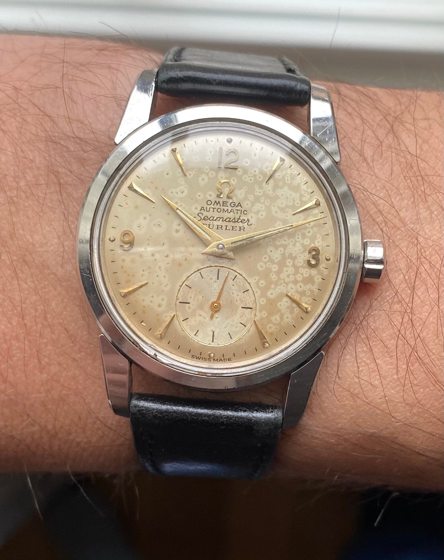 Omega Seamaster — "Turler" Stamp