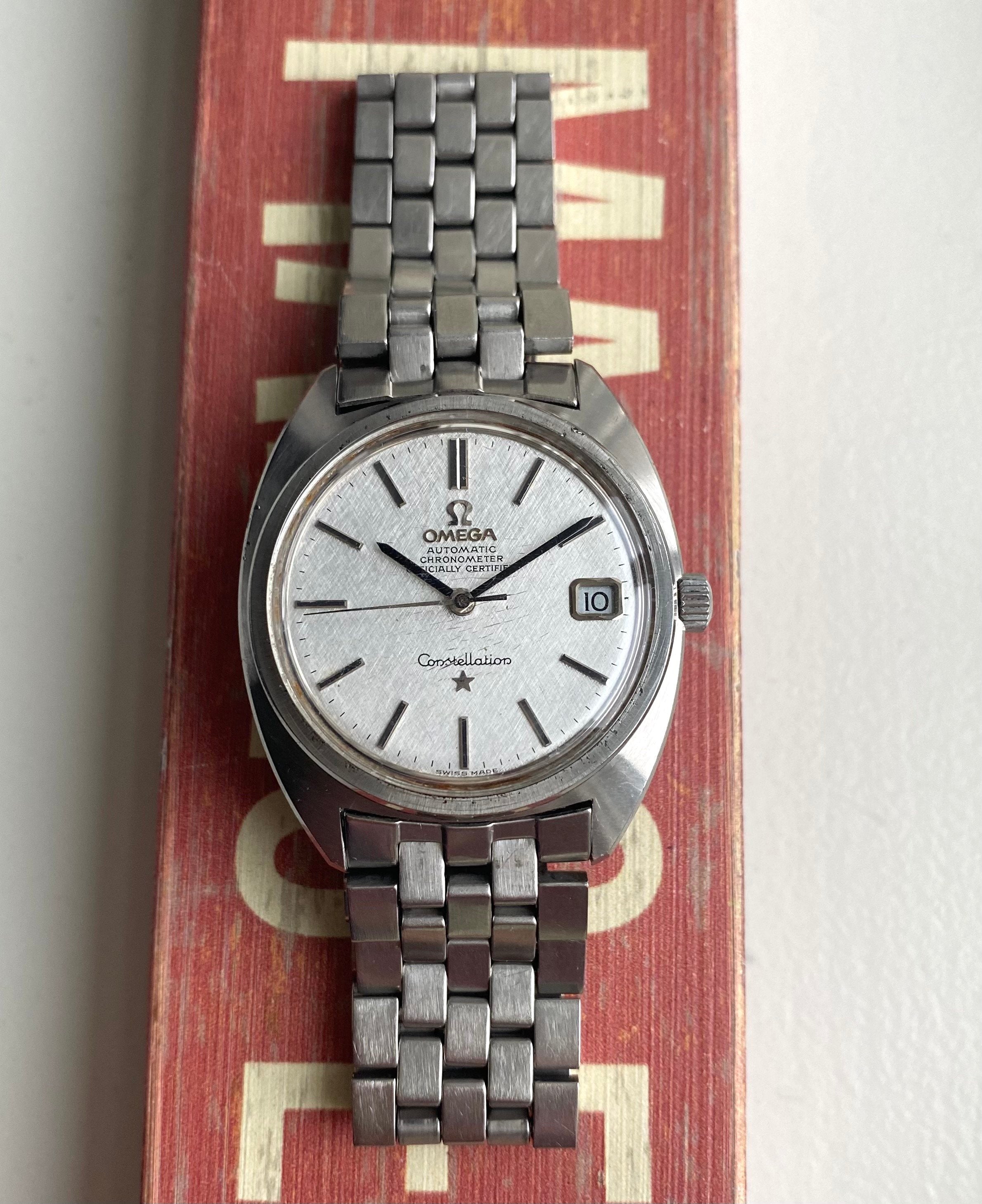 Omega Constellation — Cushion Case Linen Dial