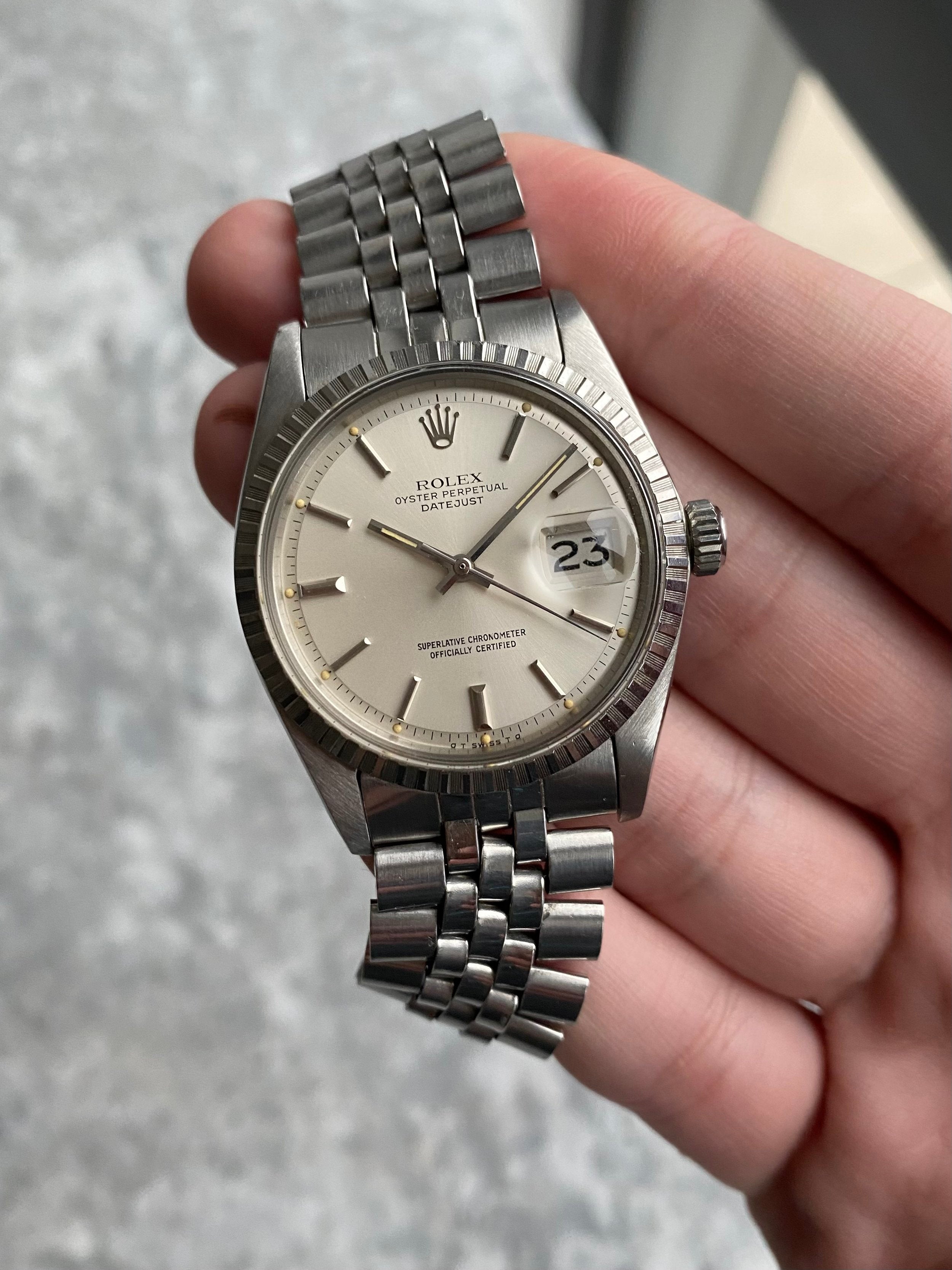 Rolex Datejust 1603 - Silver Sigma.