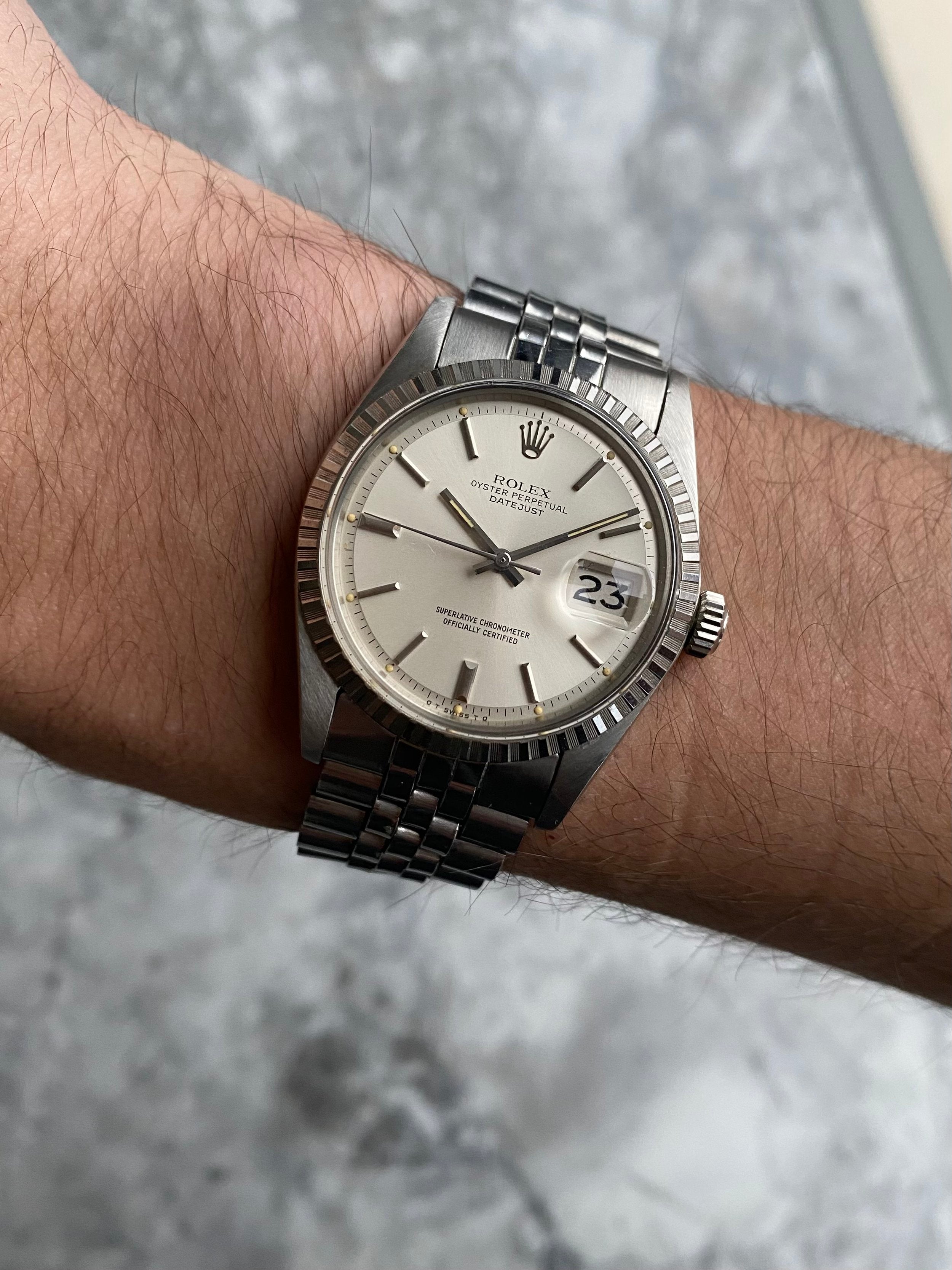 Rolex Datejust 1603 - Silver Sigma.