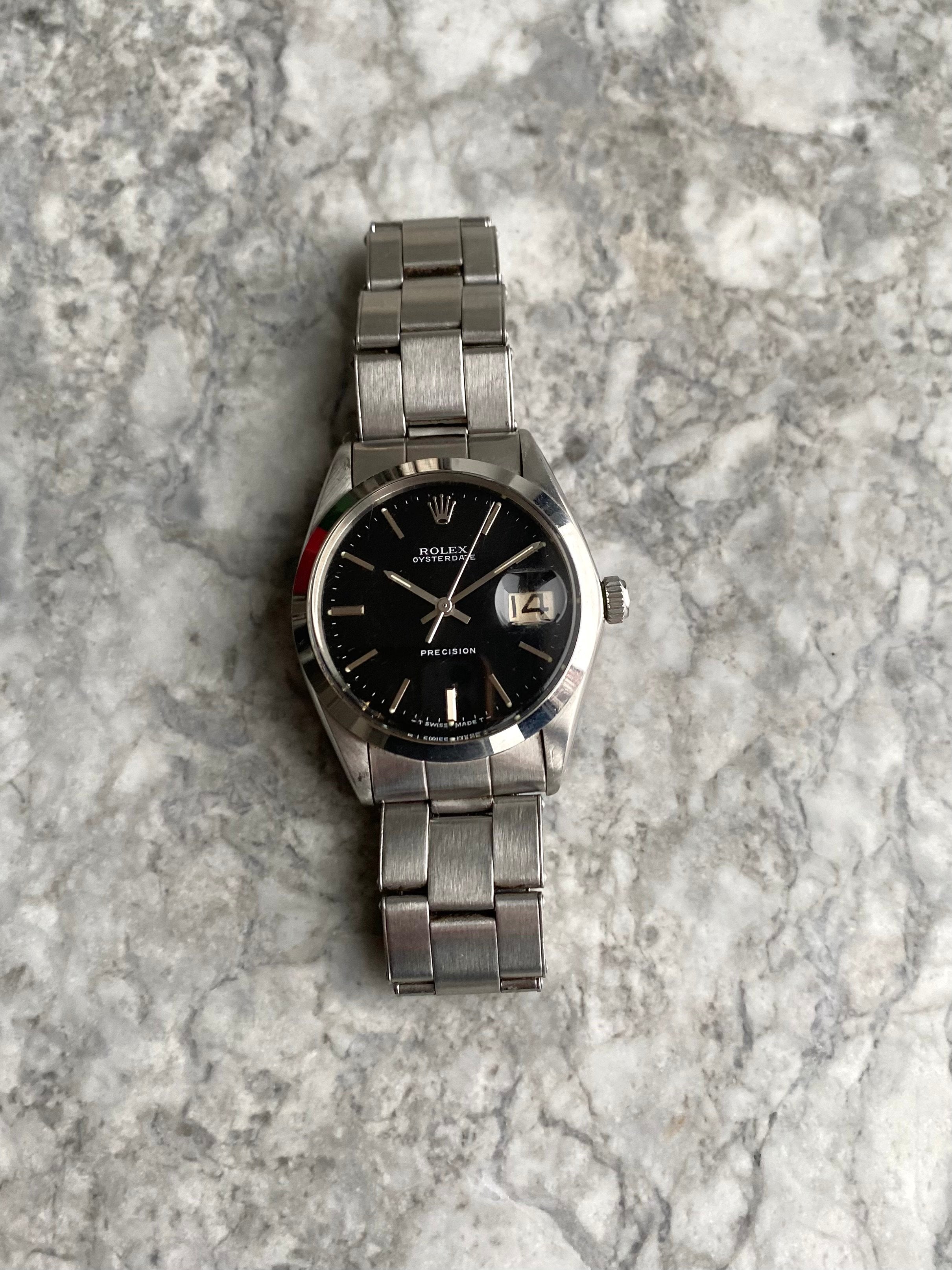 Rolex Oysterdate Precision - Black Dial.